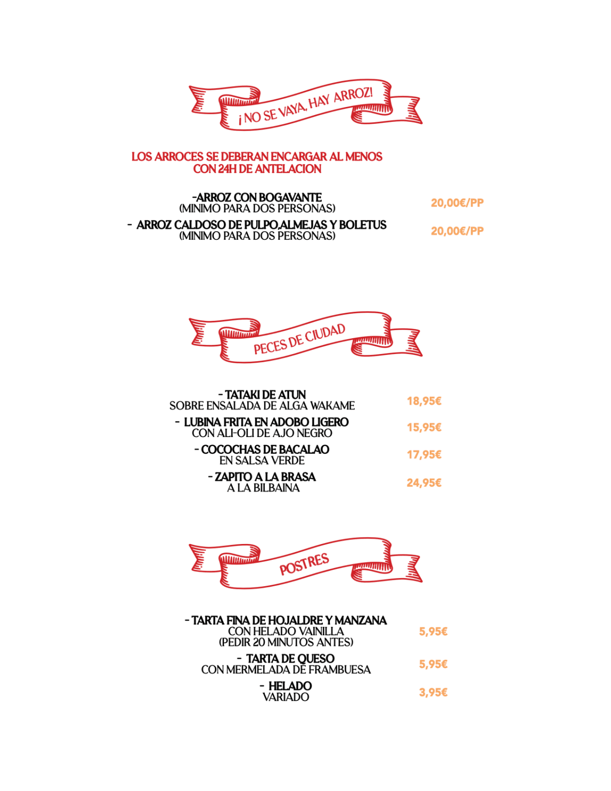 La Refiná - Taberna con Alma menu