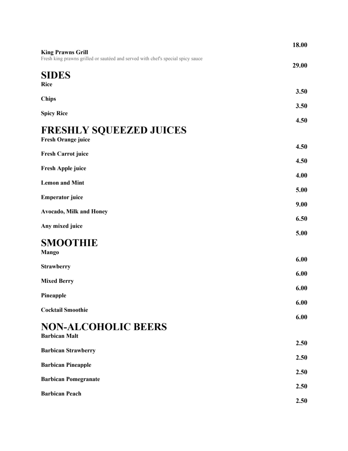 Menus 2024 Flavour Hut in London TheFork