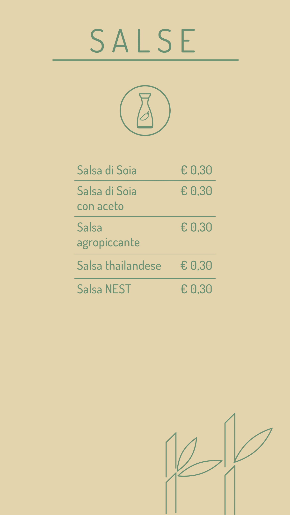 Nest menu