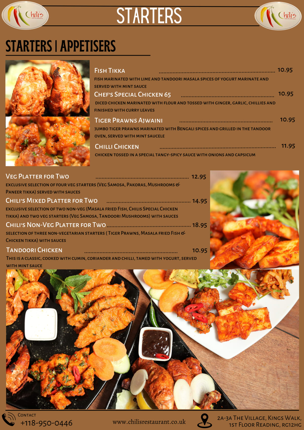 Menus 2024 Chilis Indian Restaurant Newbury in Newbury TheFork