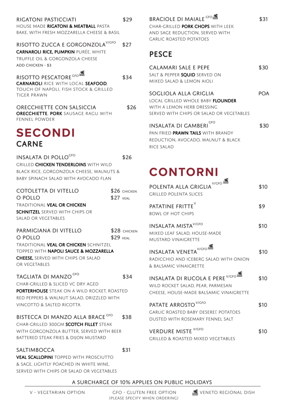 Menù completo e carta 2024 Club a Bulleen (VIC) TheFork