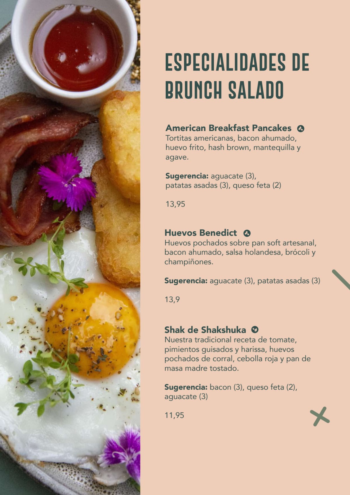 Brunch, B de Brunch menu