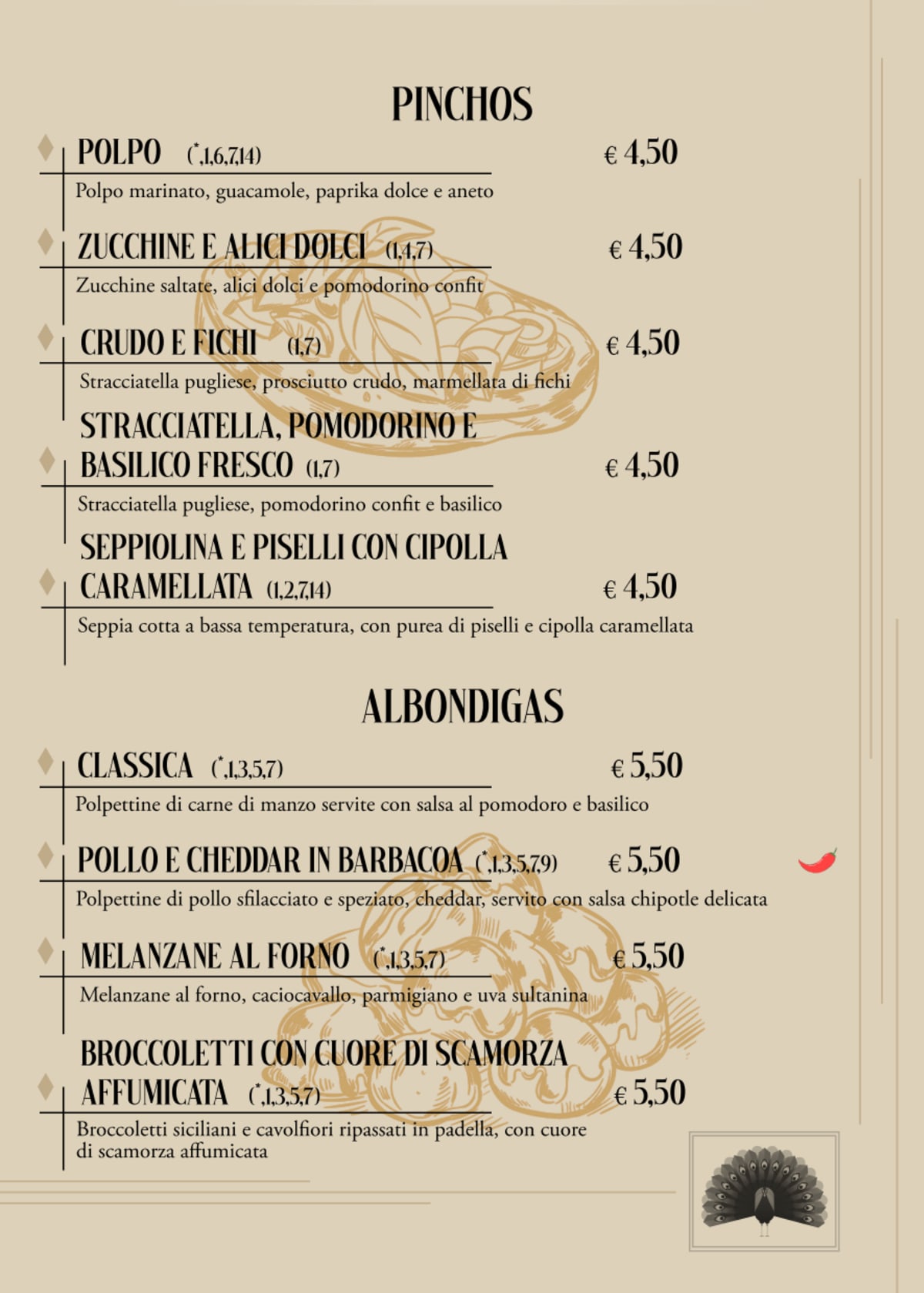 Pequeño menu