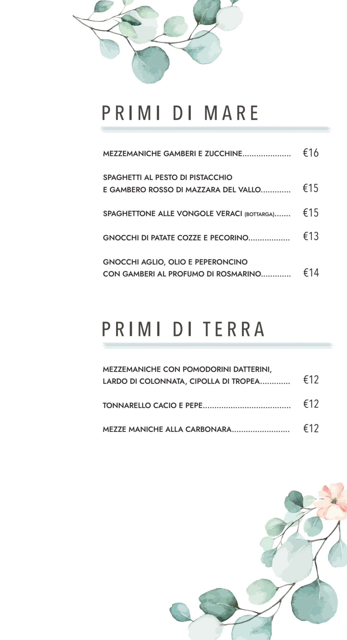 Menu 2024 Pano Food and Wine in Rome TheFork