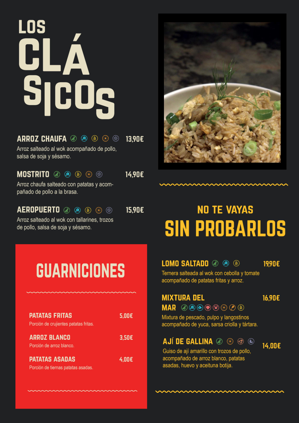 Humo Vallecas menu