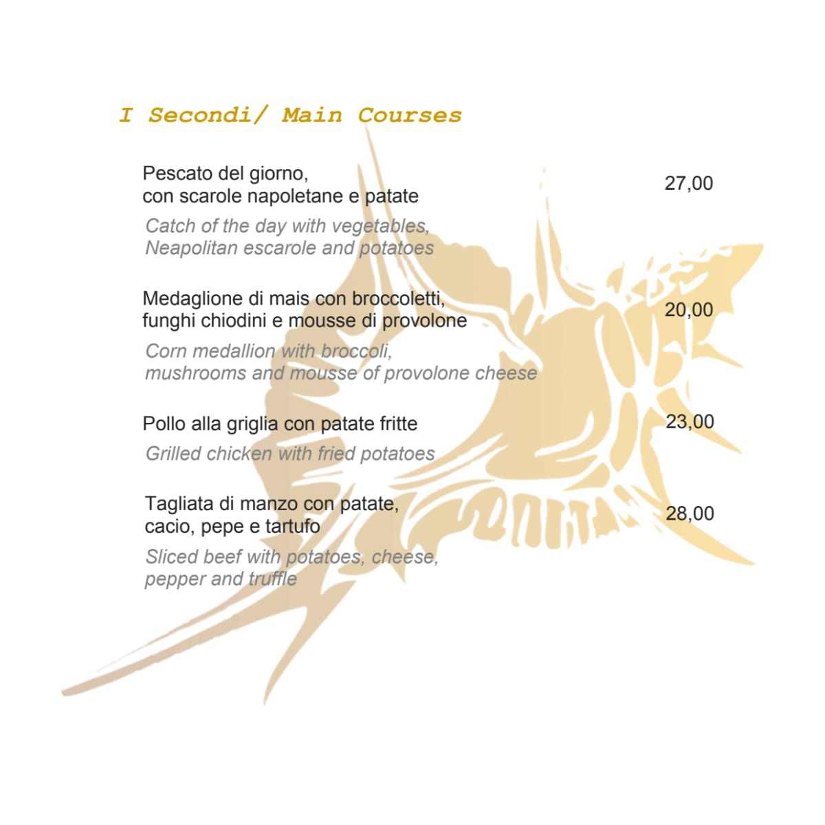 Carte et Menus 2024 La Terrazza Lounge Bar Hilton Sorrento Palace