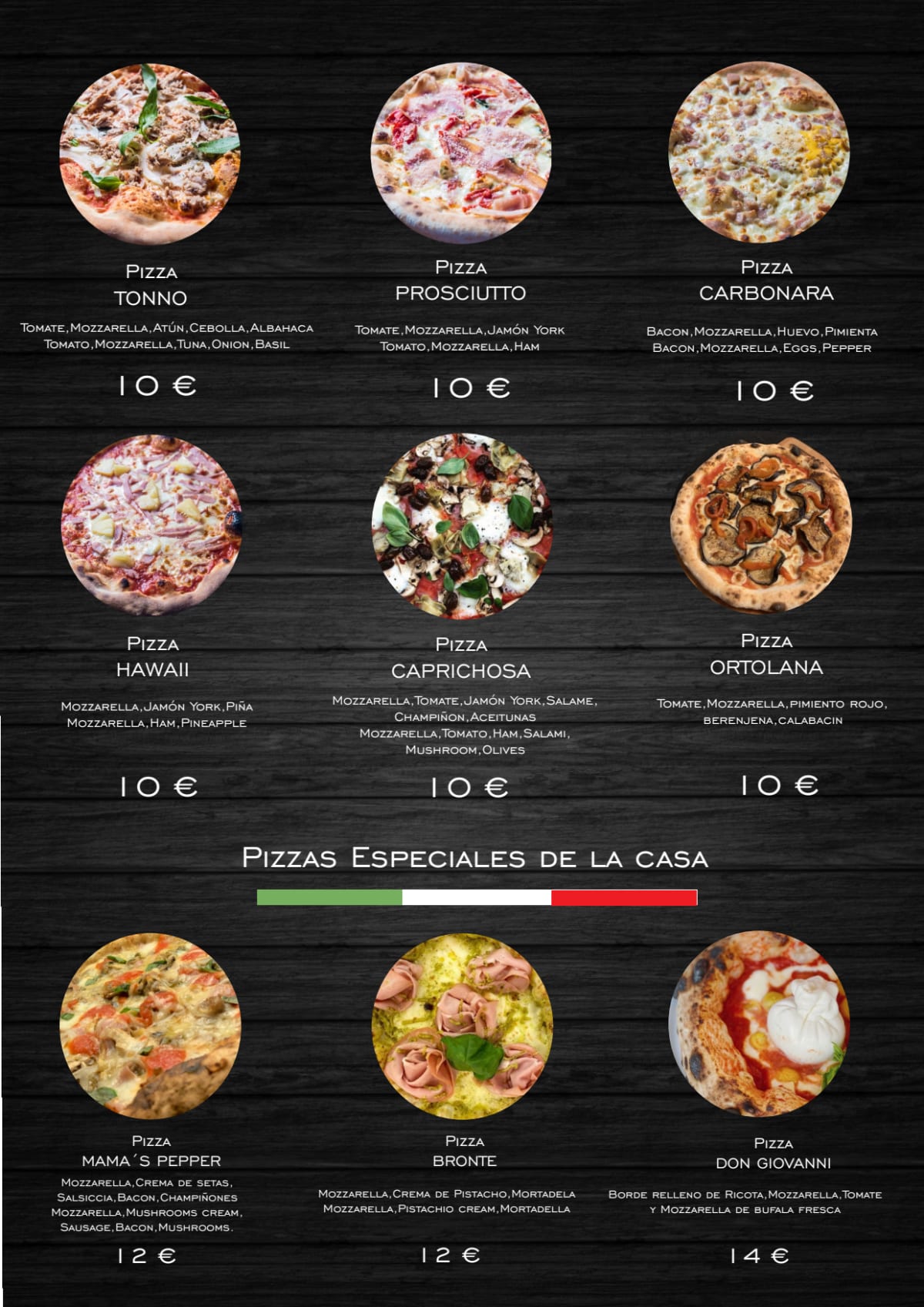 Menu 2024 Mama's Pepper Pizza in Palma de Mallorca TheFork