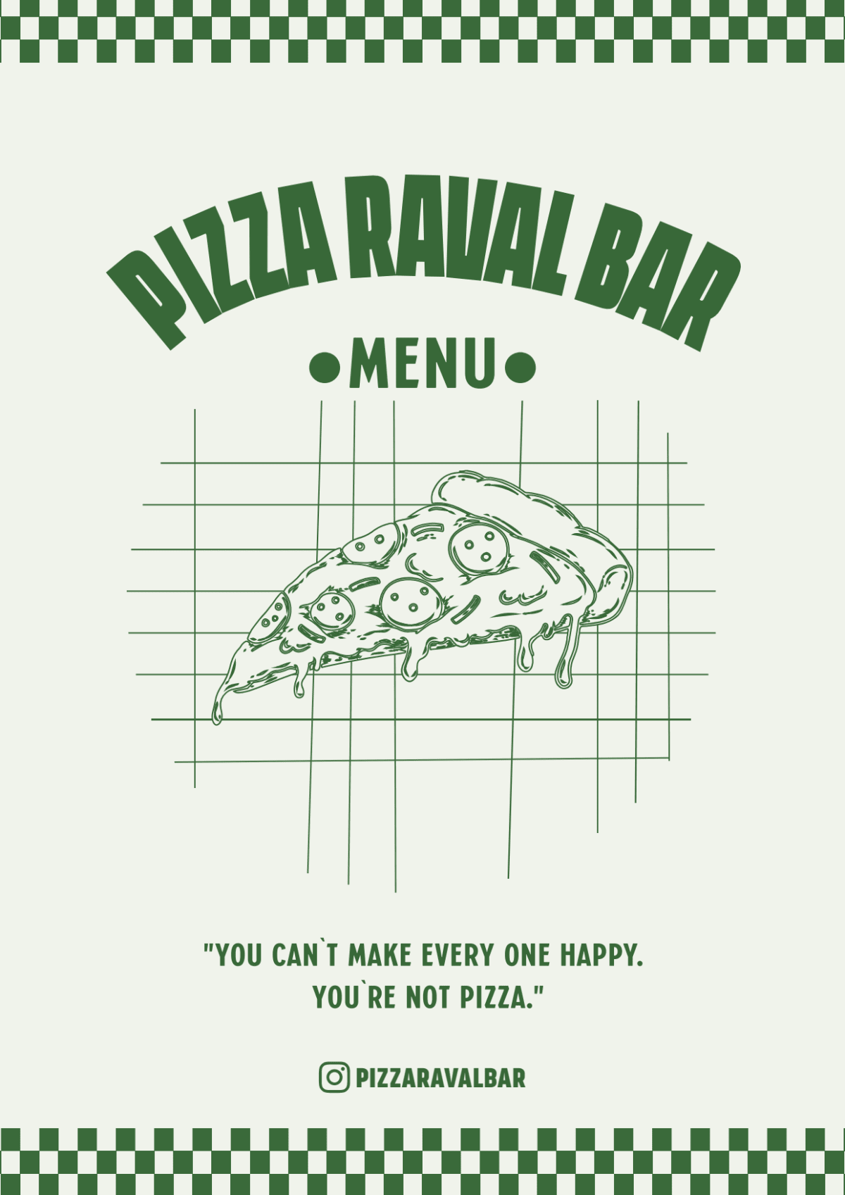 Pizza Raval Bar menu