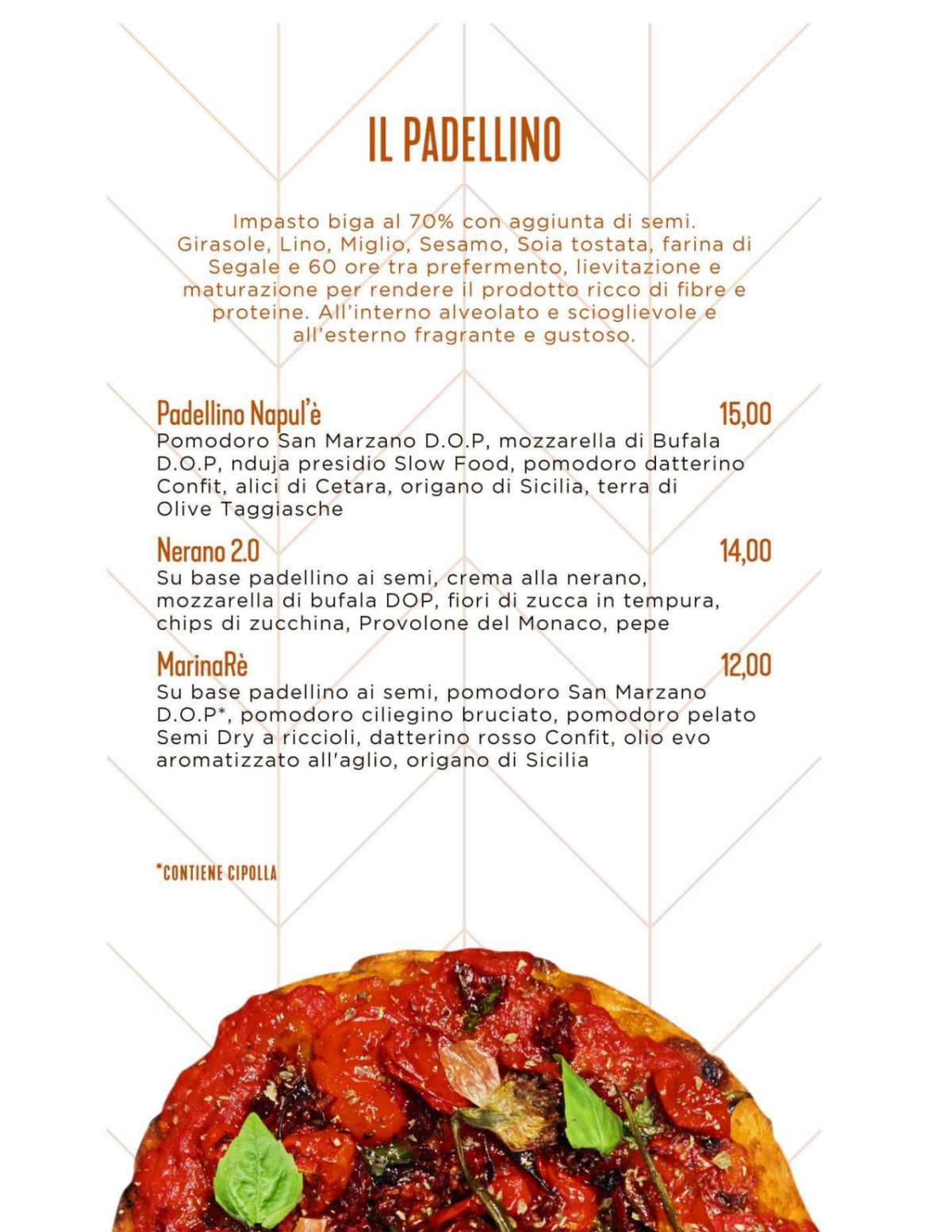 Biga Milano - Isola menu