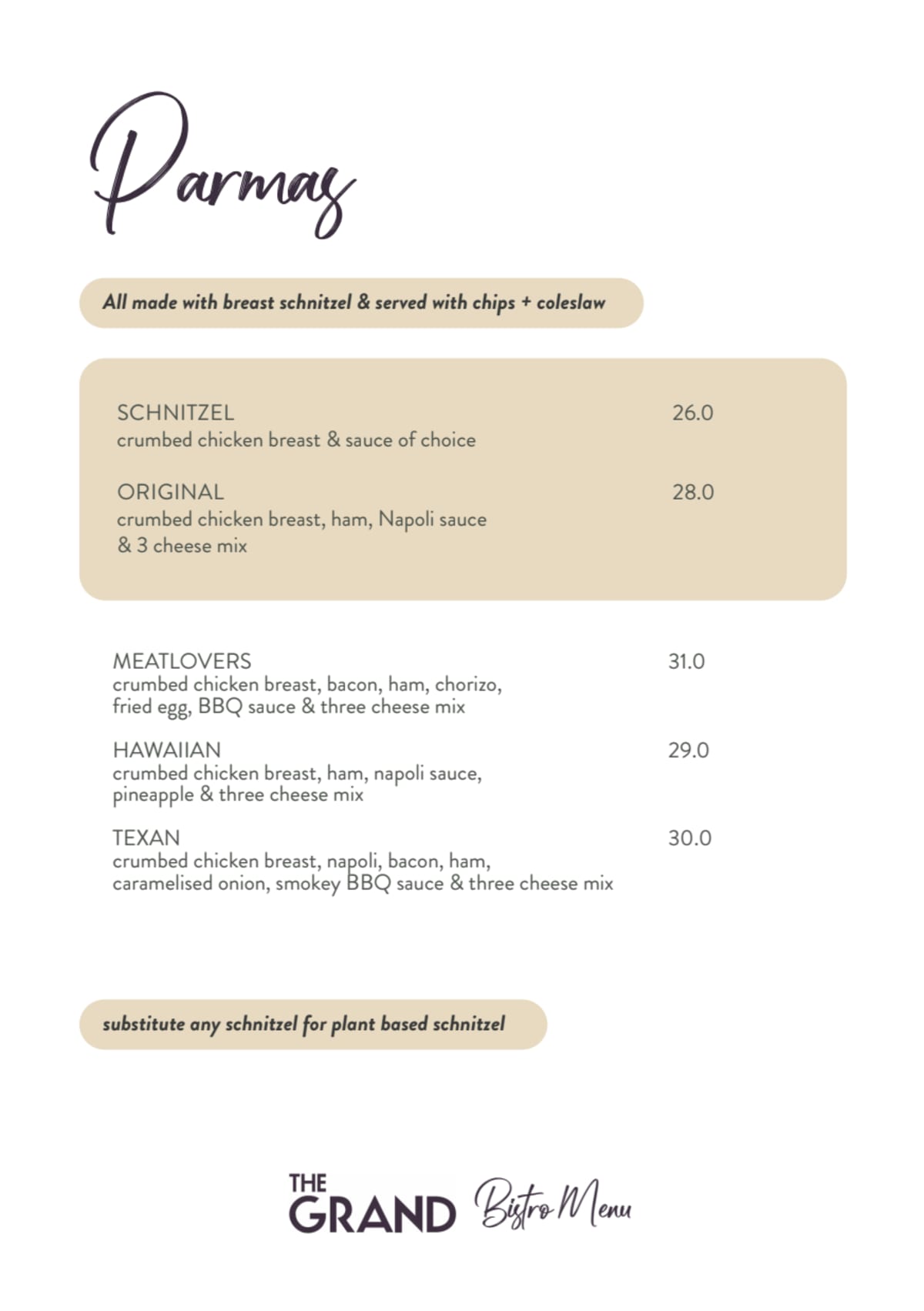 Carte et Menus 2024 Grand Hotel à Frankston (VIC) TheFork