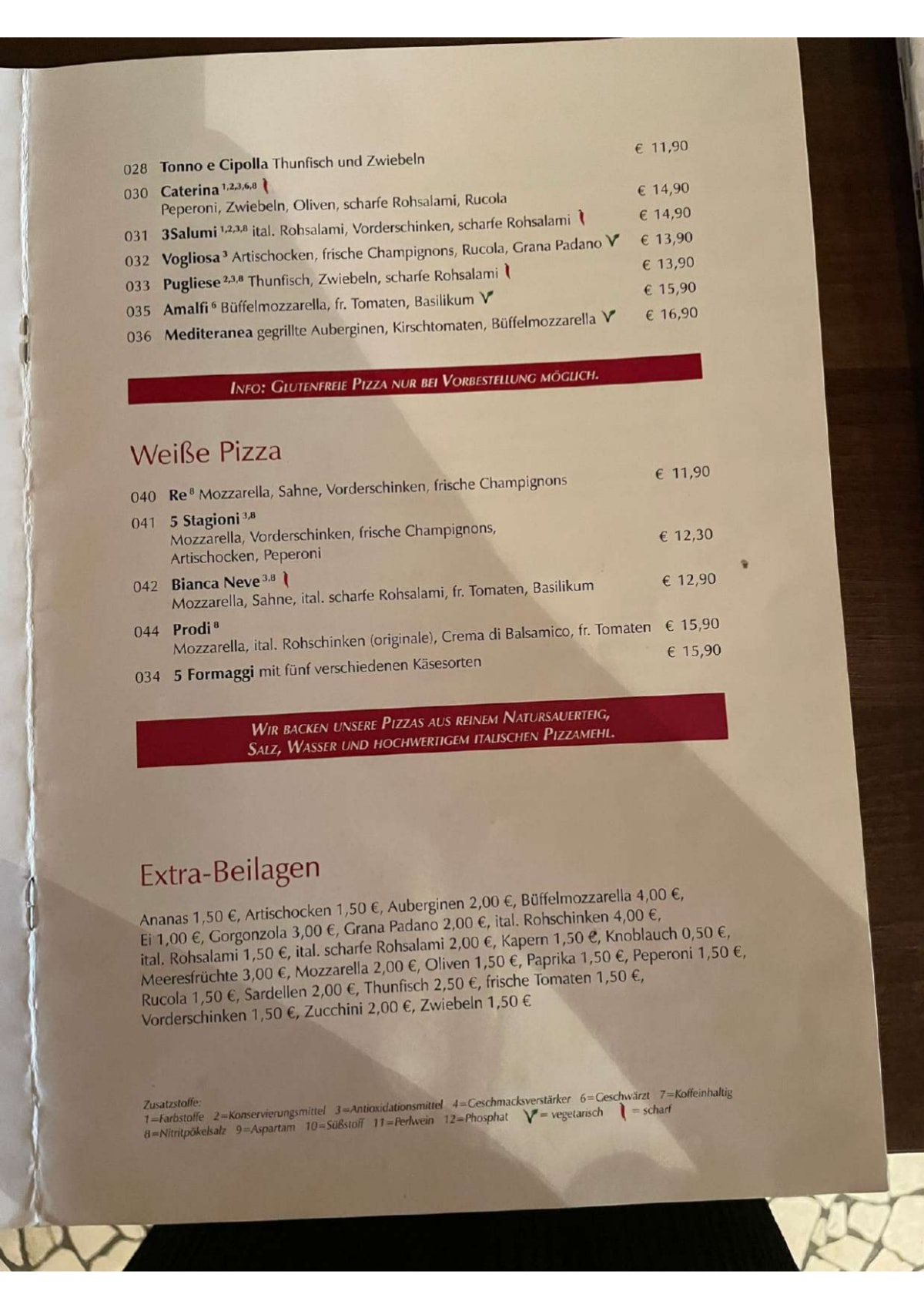 Vasilios menu store