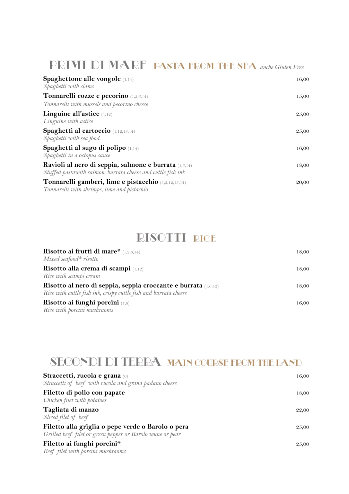 Virgilio menu