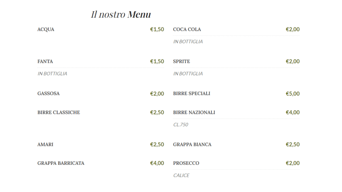 Carte et Menus 2024 Oasi della Carne à Cosenza TheFork