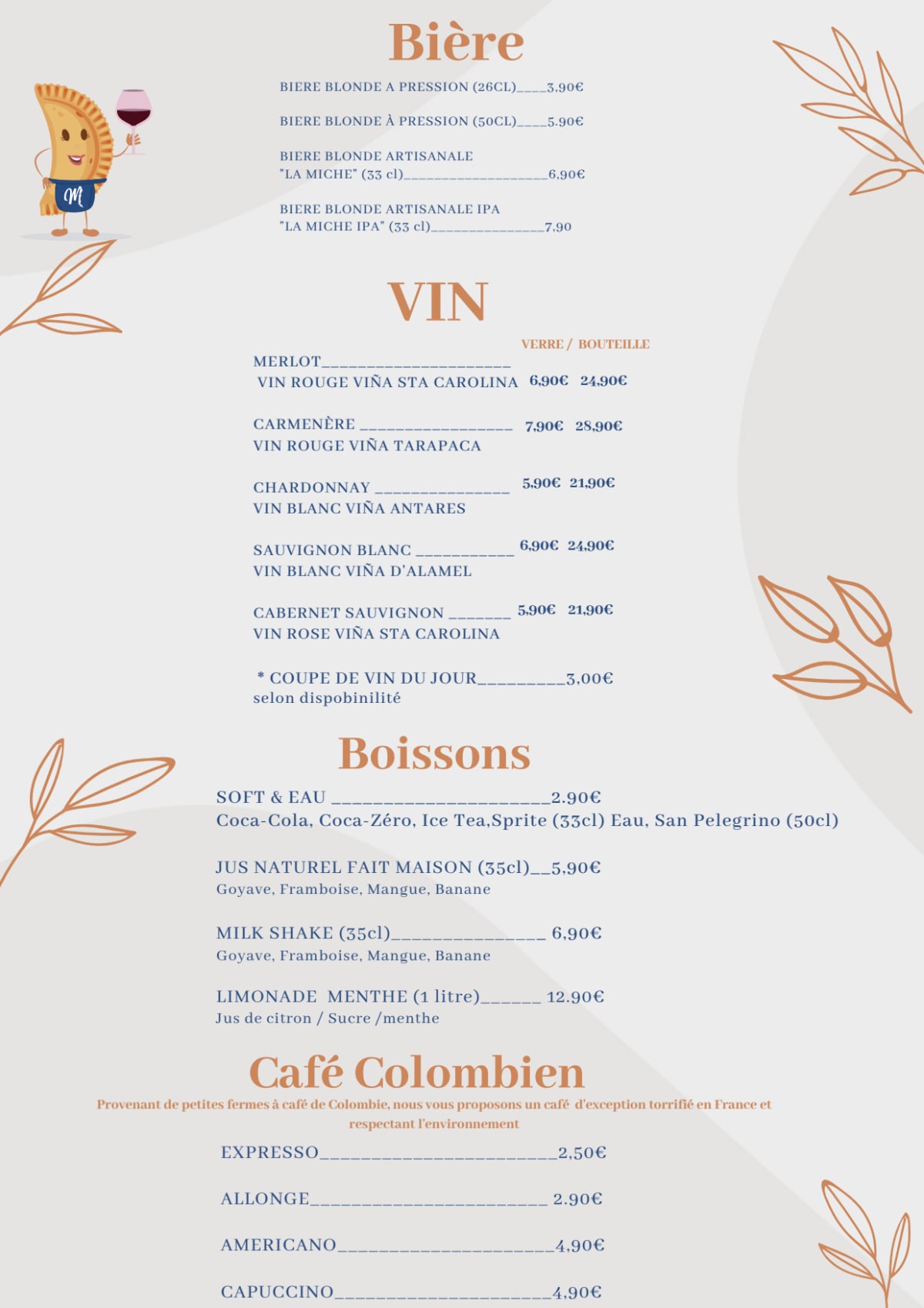 Mayli's Resto &Co. menu