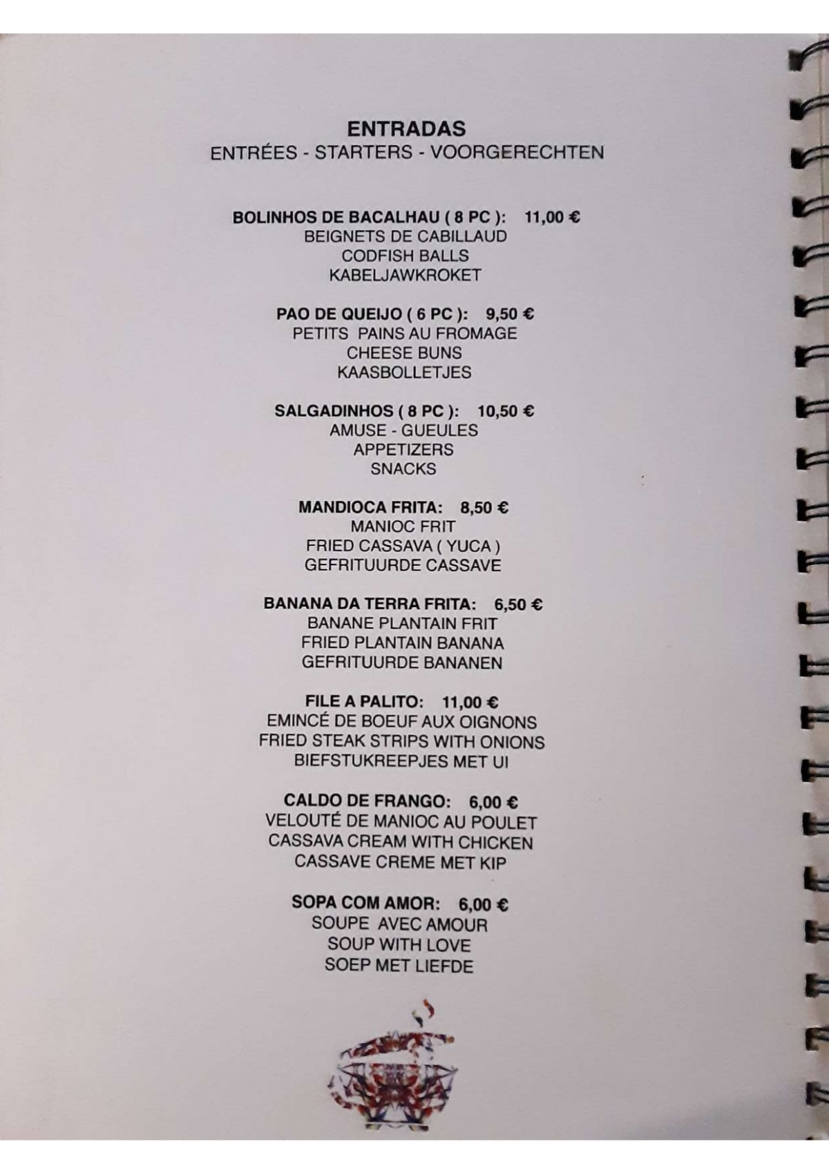 La Cantina Brasil menu