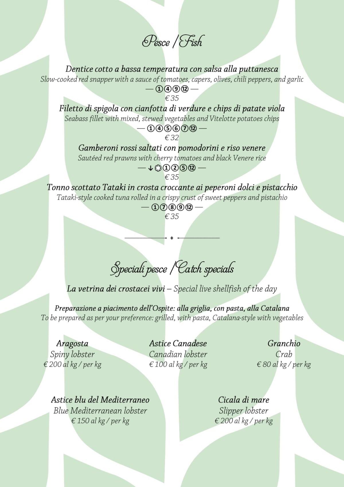 Carte et Menus 2023 Adamo ed Eva by Hotel Eden Roc à Positano TheFork