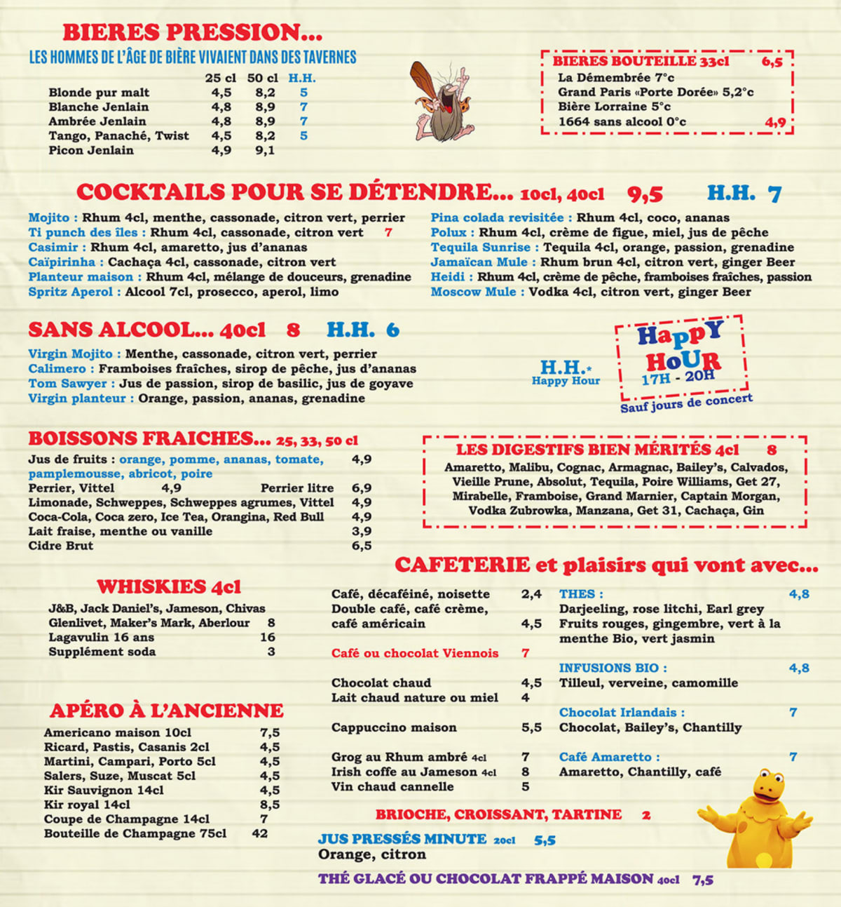 La Cantine de Vincennes menu