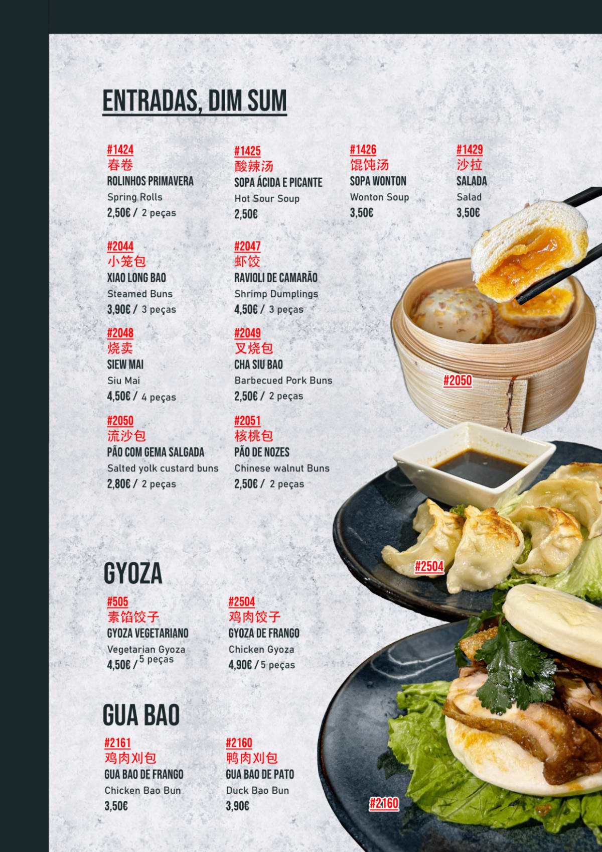 Xiaoxiong Kitchen - Parque das Nações menu