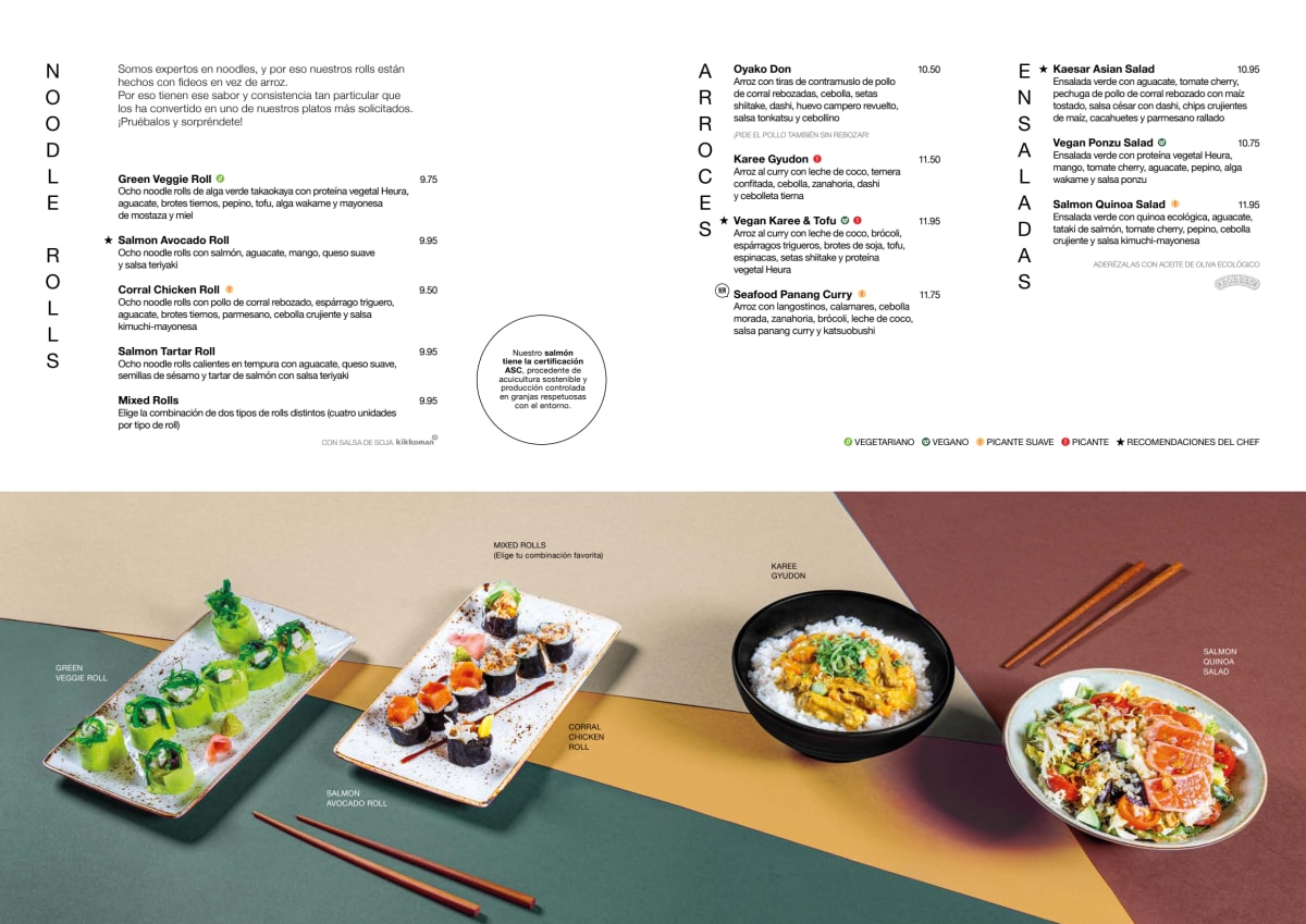 Udon Splau menu