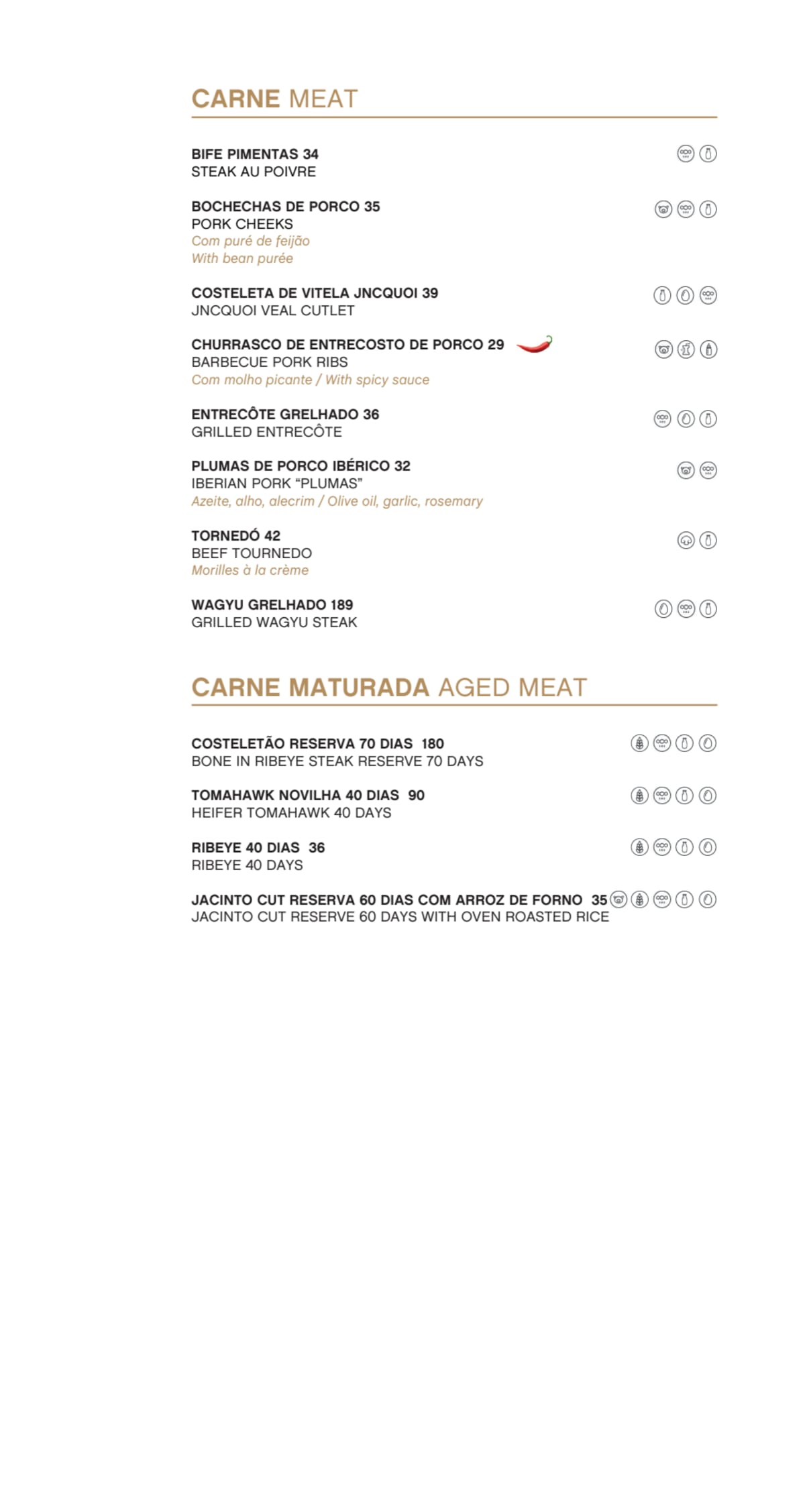 JNcQUOI Avenida menu