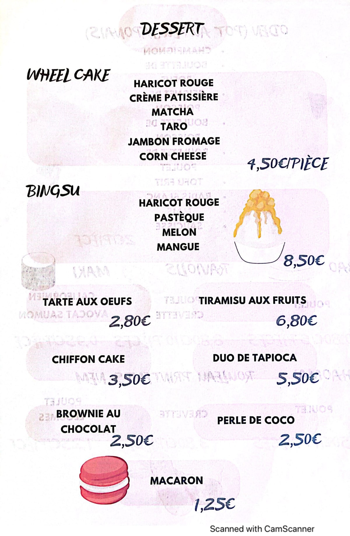 POKITIME menu