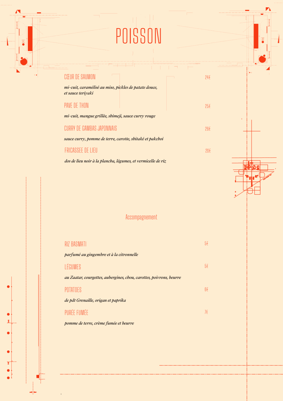 Café A menu