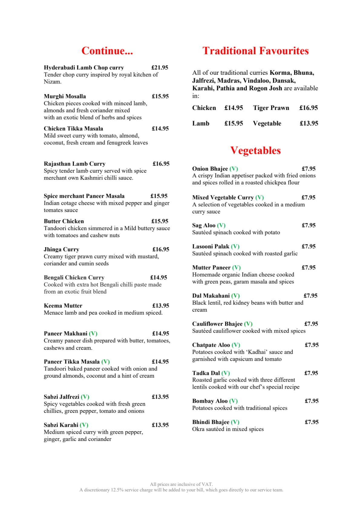 Menu 2023 Spice Merchant Beaconsfield in Beaconsfield TheFork