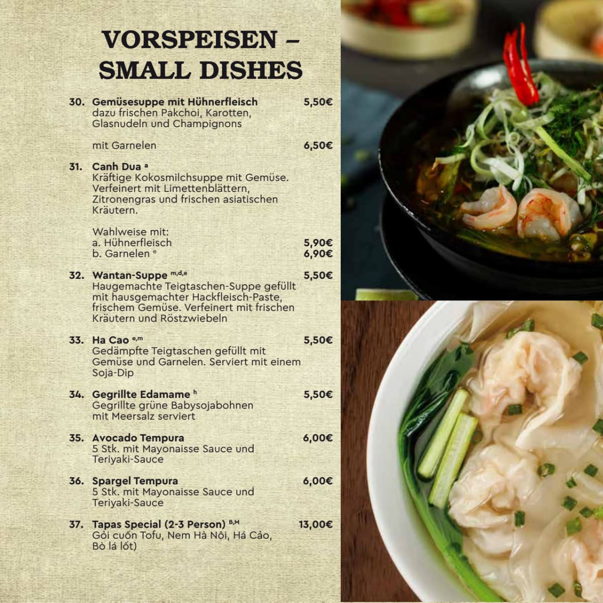 Carta y menù 2024 Actualizados Glory Restaurant en Berlín TheFork