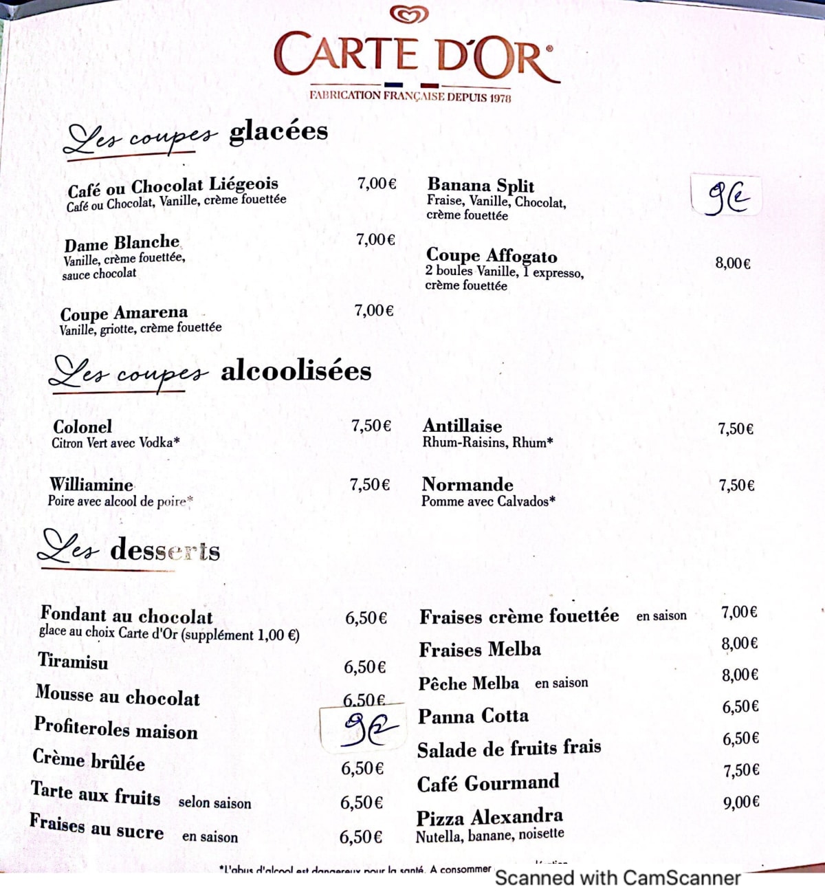 Carte et Menus 2024 Pane e Vino à Clichy TheFork