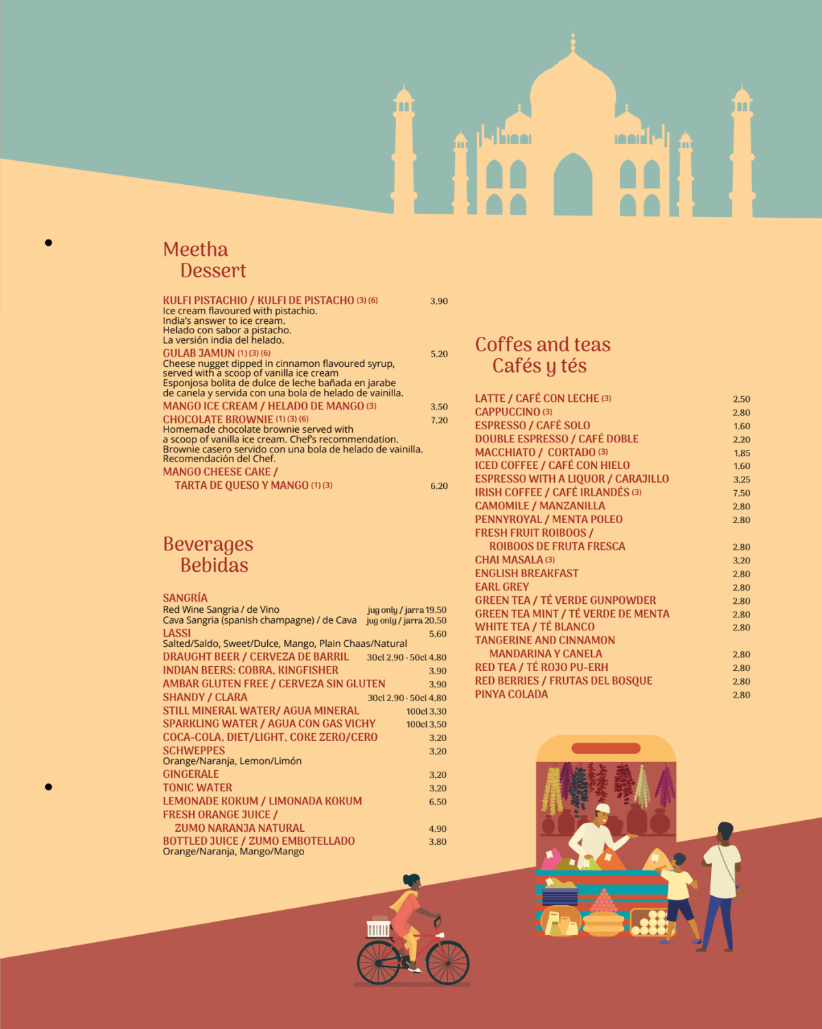 Rangoli menu