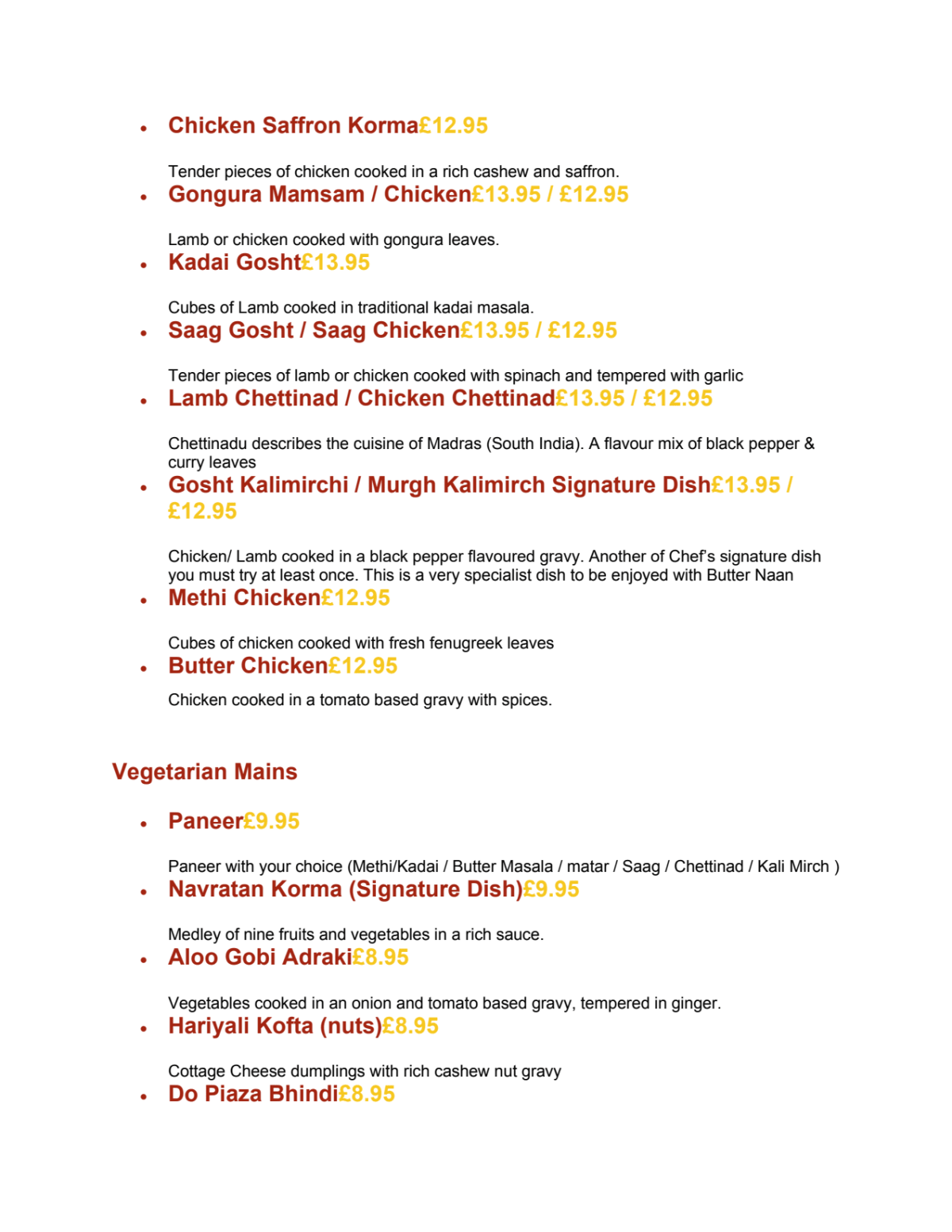 Menus 2024 Cinnamon Lounge Indian Restaurant in Isleworth TheFork