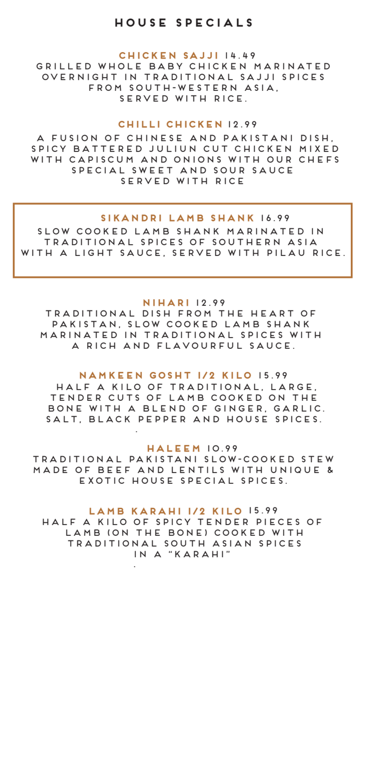 Speisekarte 2024 Zamana in Ilford TheFork