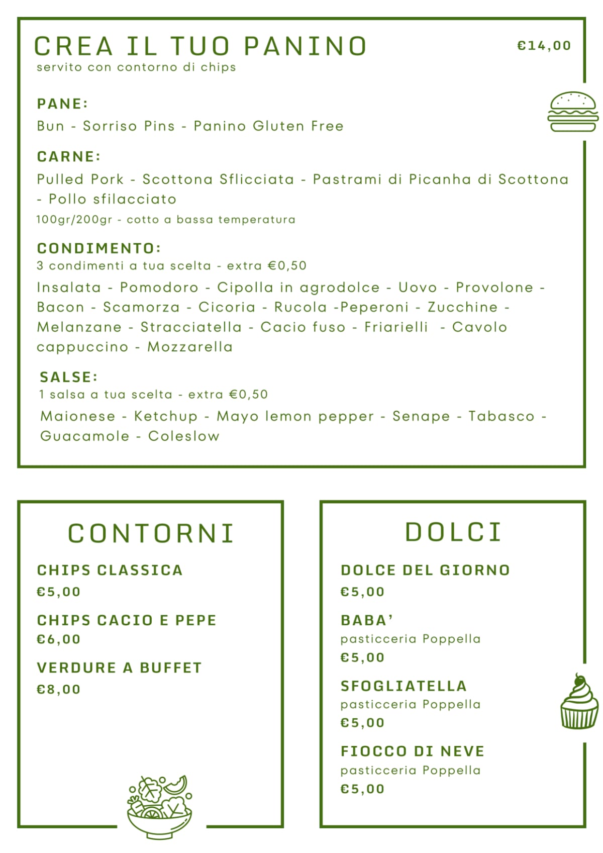 Sfilo menu