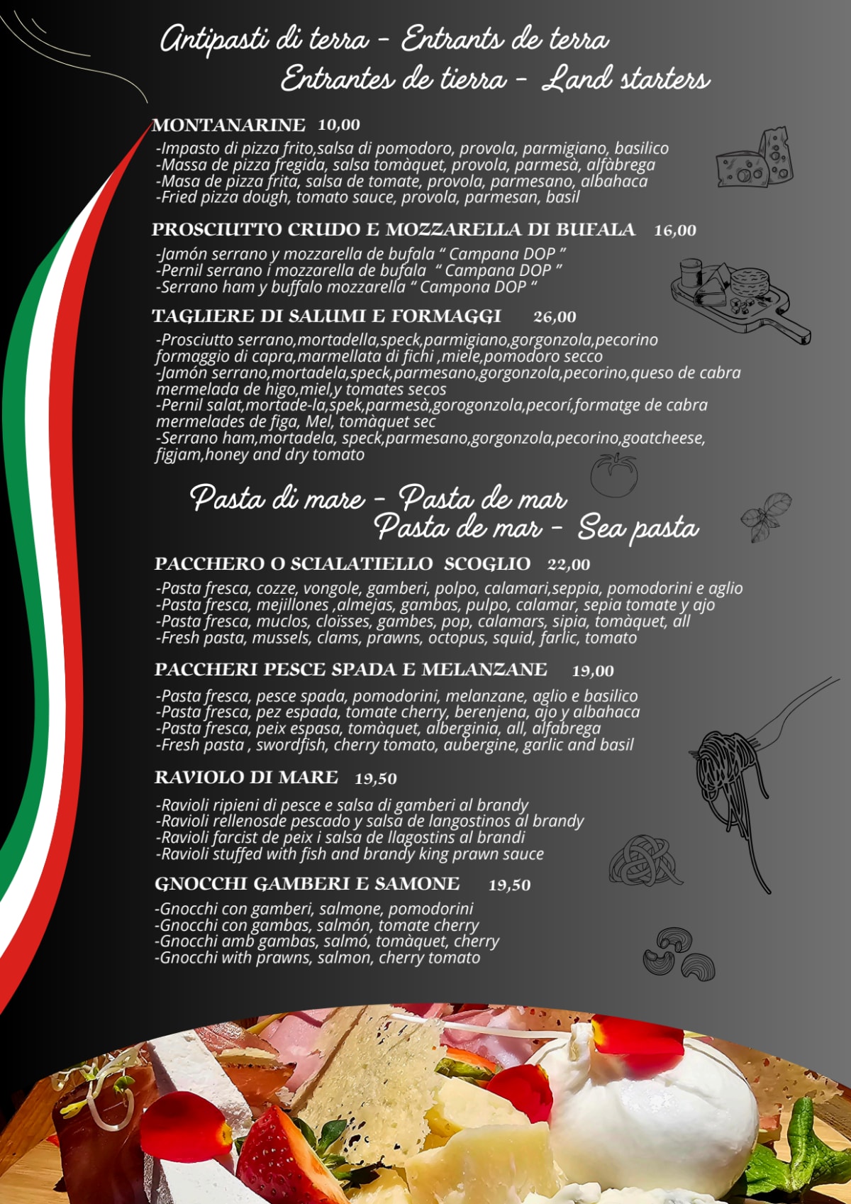 La Piazzetta GranVia menu