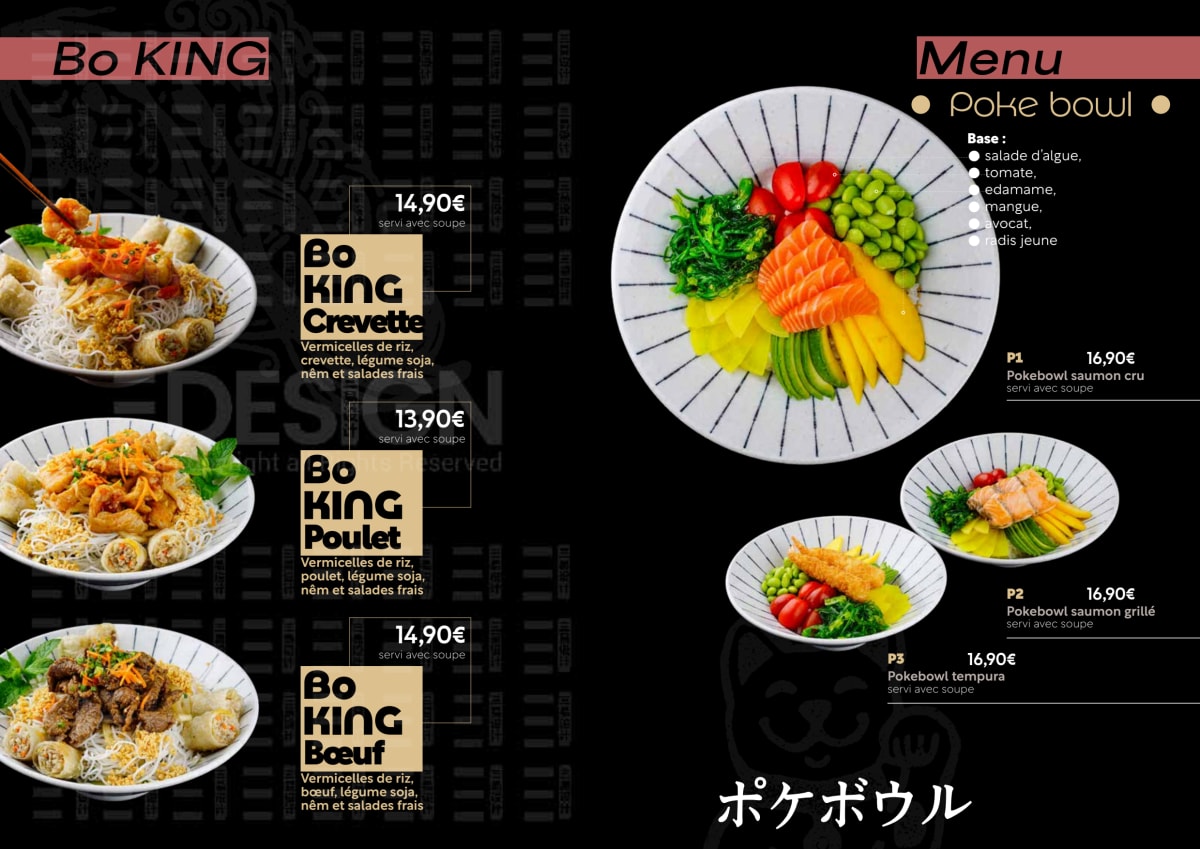 Kyokoi menu