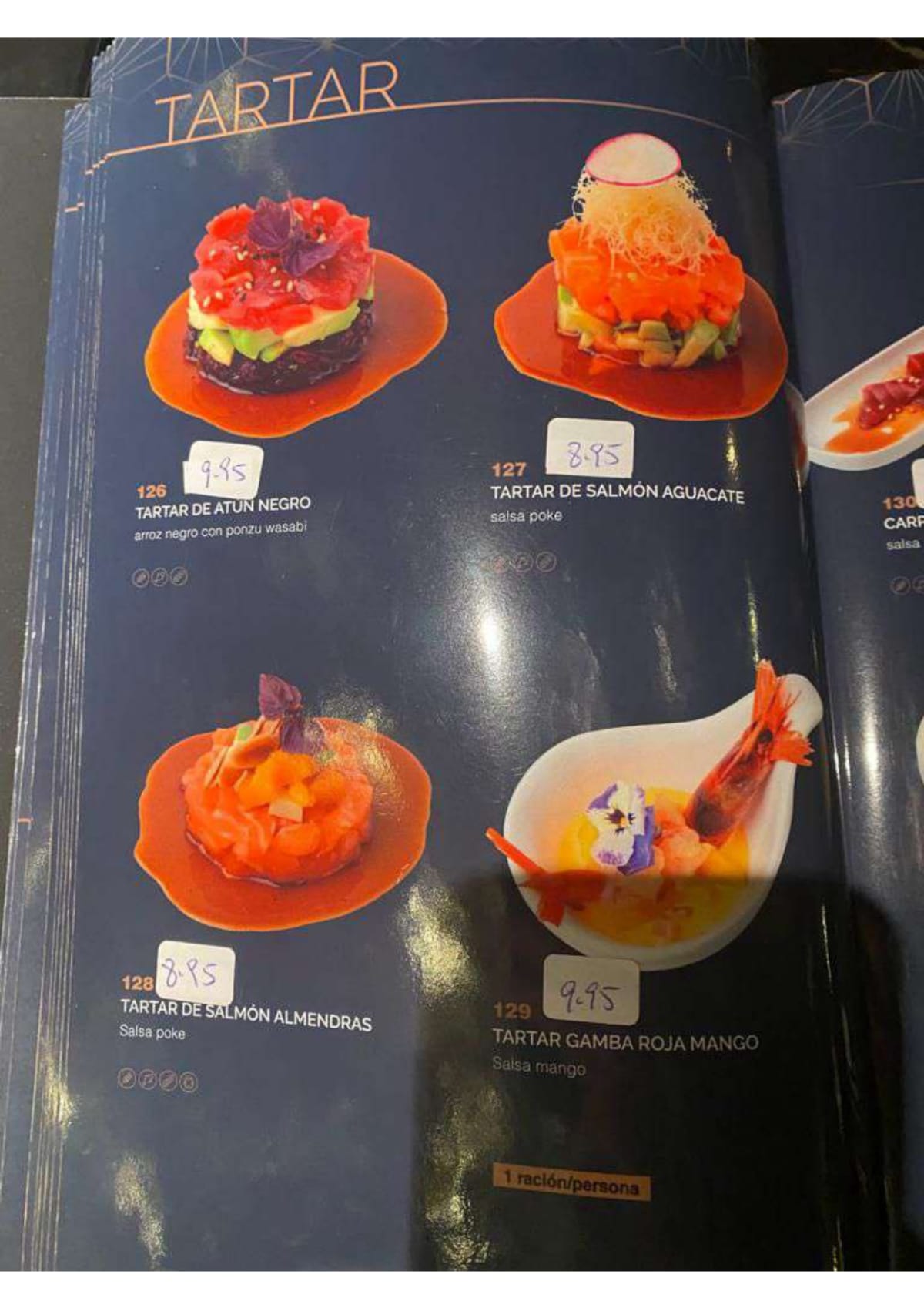 Sushi He - Urgell menu