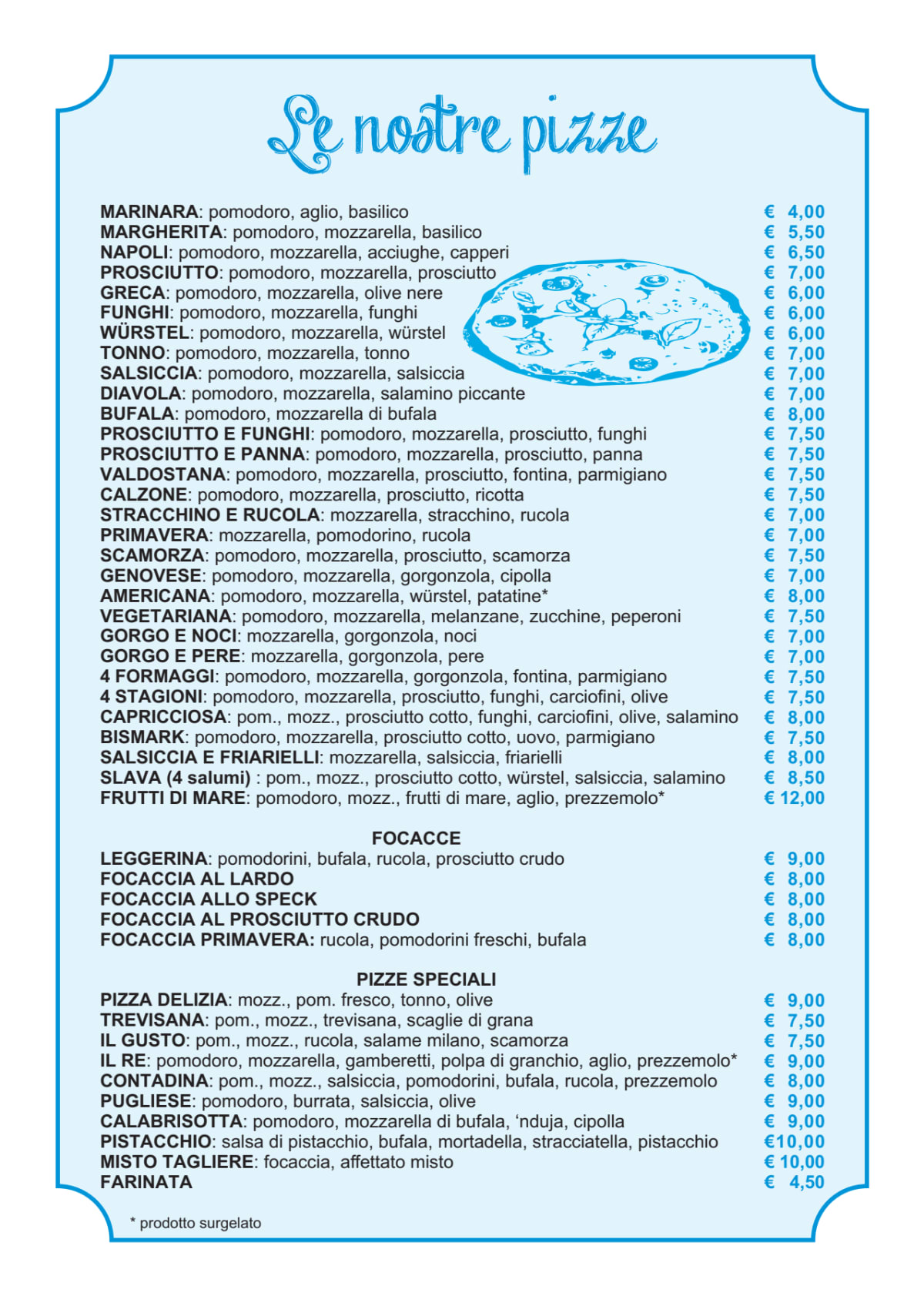 Menù completo e carta 2024 La Delizia a Torino TheFork