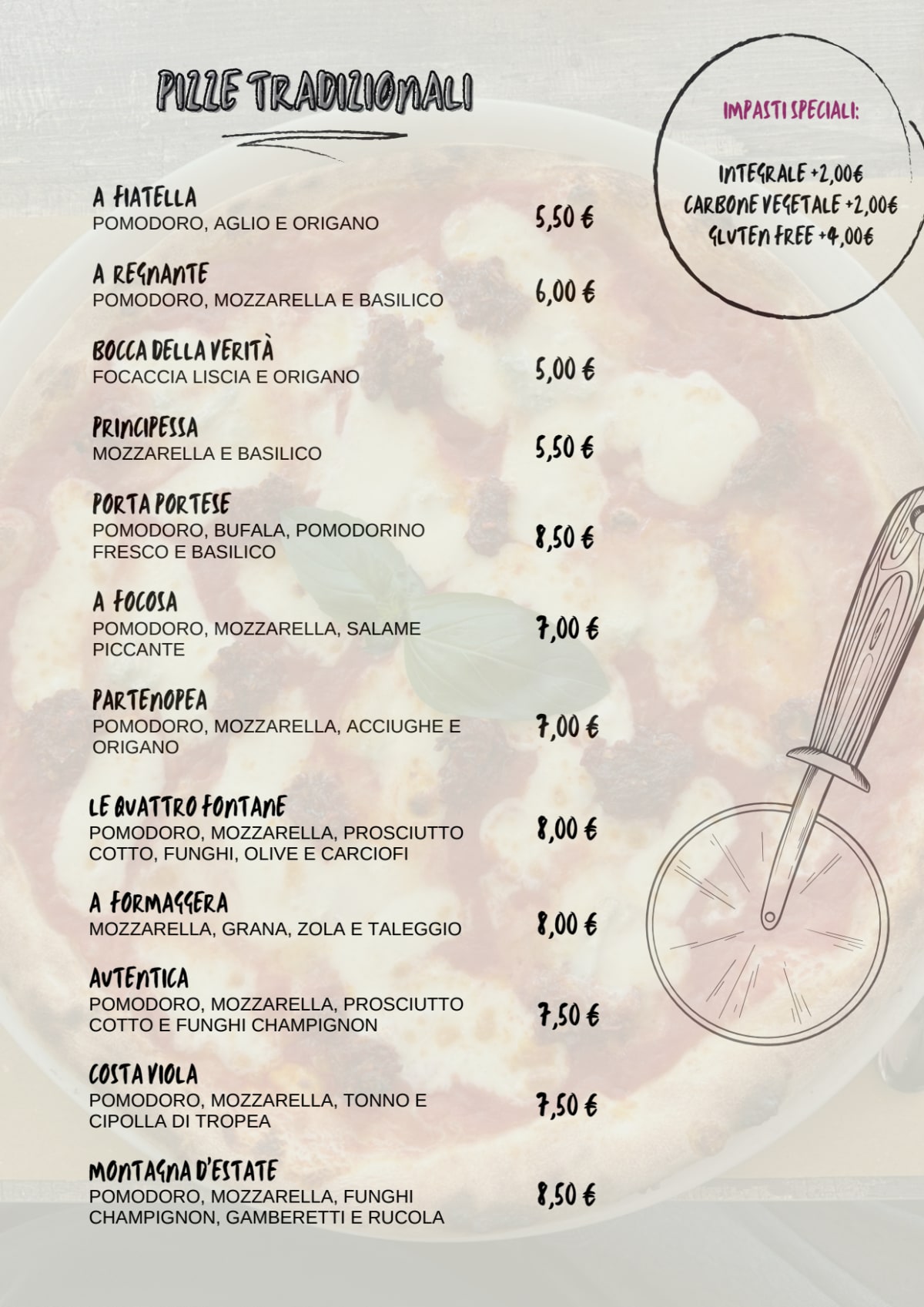 Menu 2024 SPQR La Pizzosteria Seregno in Seregno TheFork