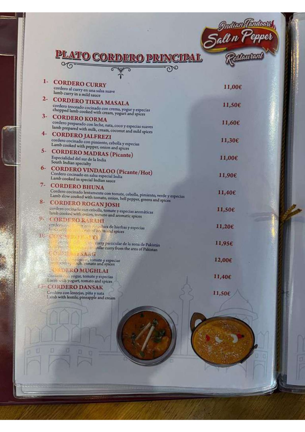 Menu 2024 Salt n' Pepper (Indian Tandoori ) in Sitges TheFork