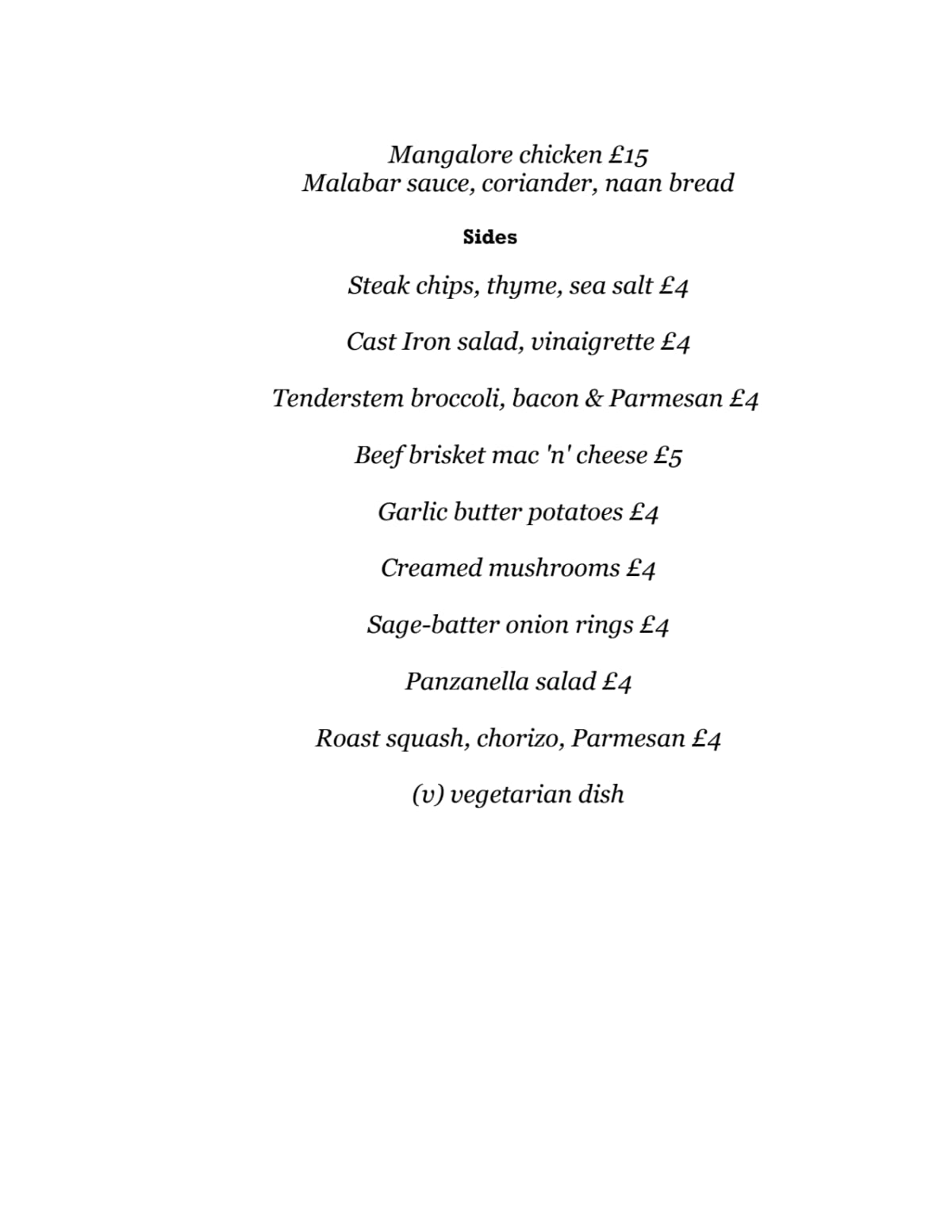 Menù completo e carta 2024 Cast Iron Grill a Maidstone TheFork