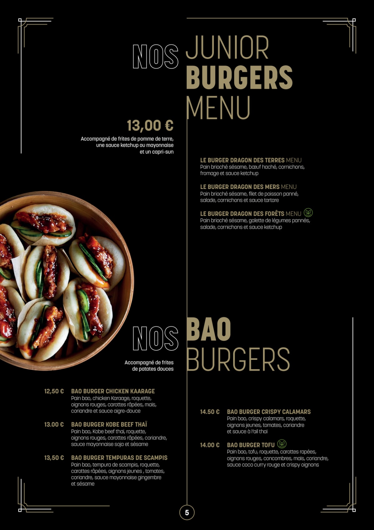 Asian Burger Wok&Sushi menu