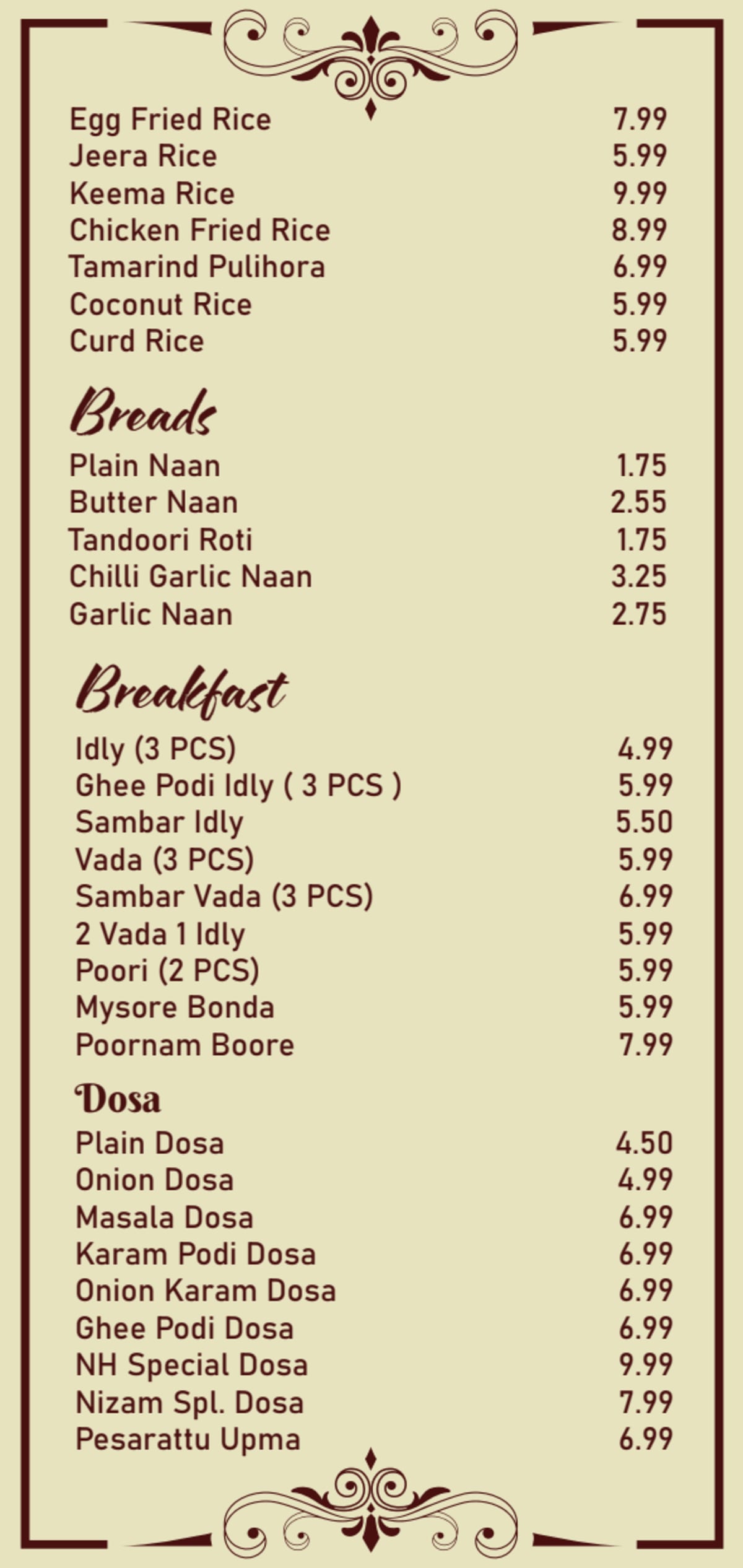 Carte et Menus 2024 Namasthe Hounslow à Hounslow TheFork
