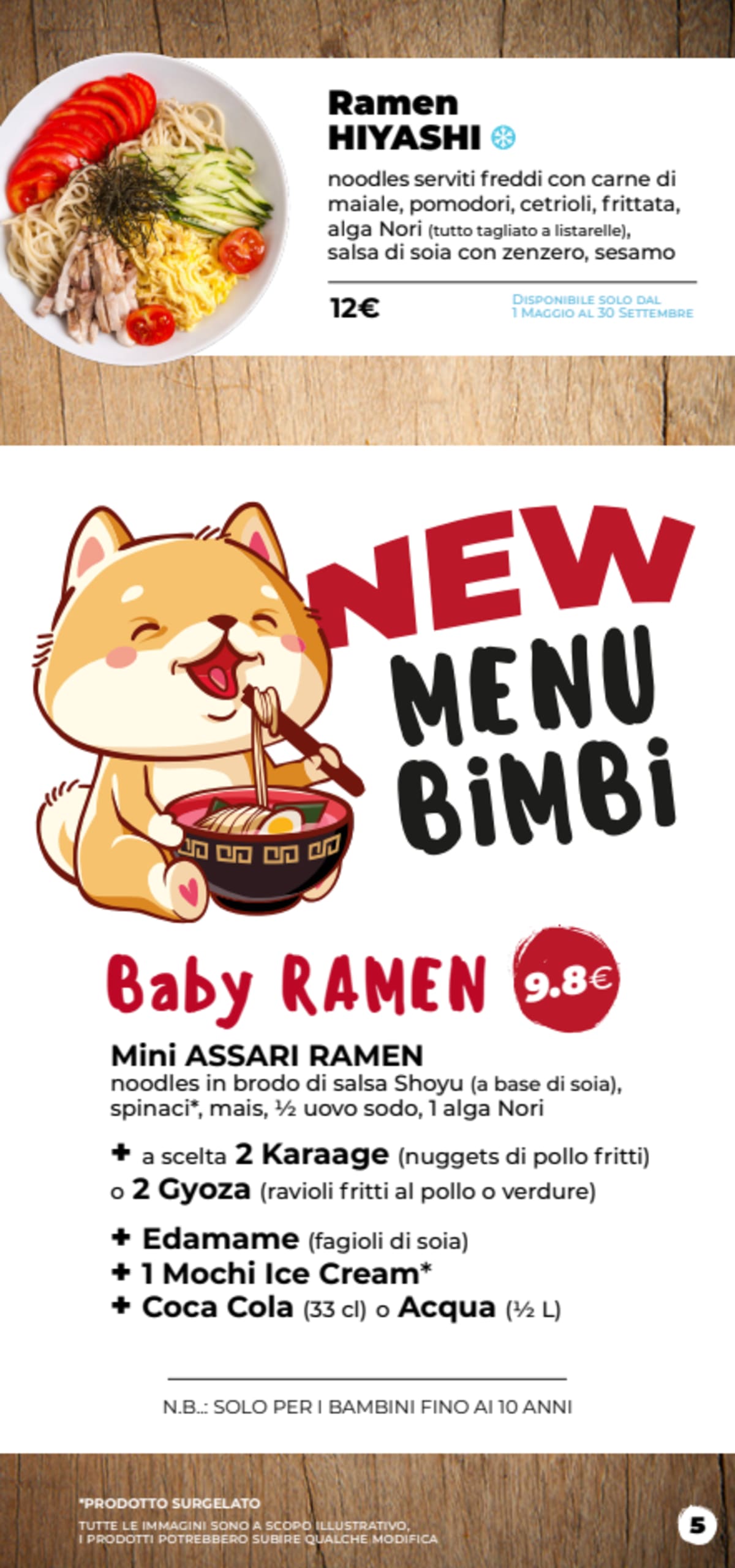 Ramen Bar Akira & Cerulli Sushi menu