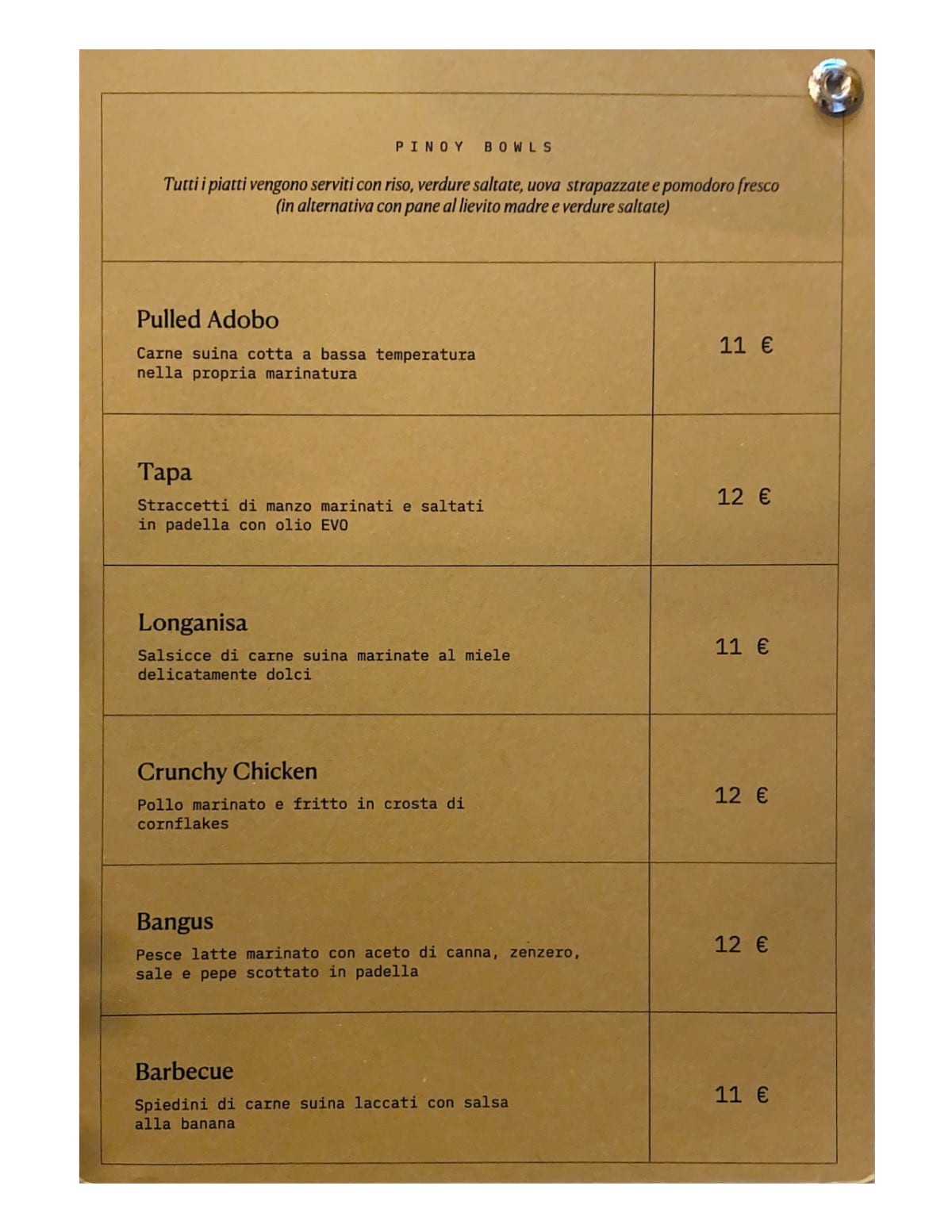 Minta menu