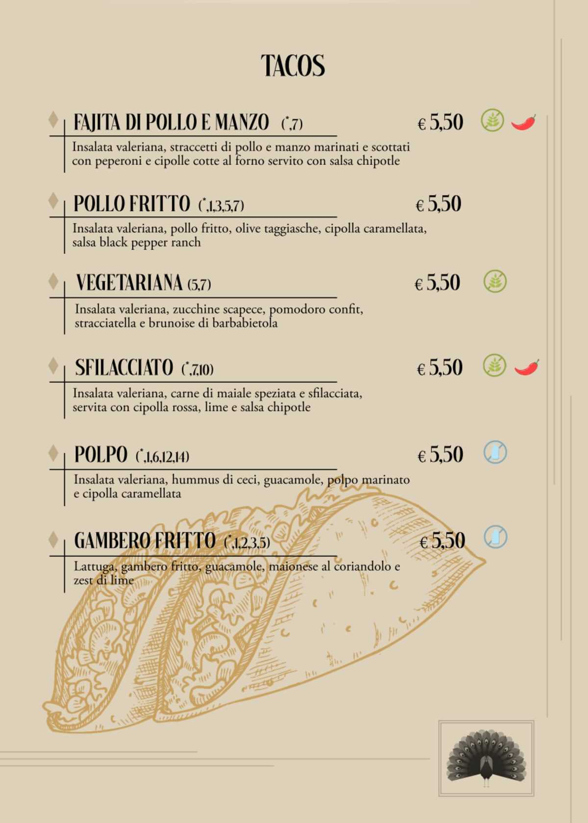 Pequeño menu