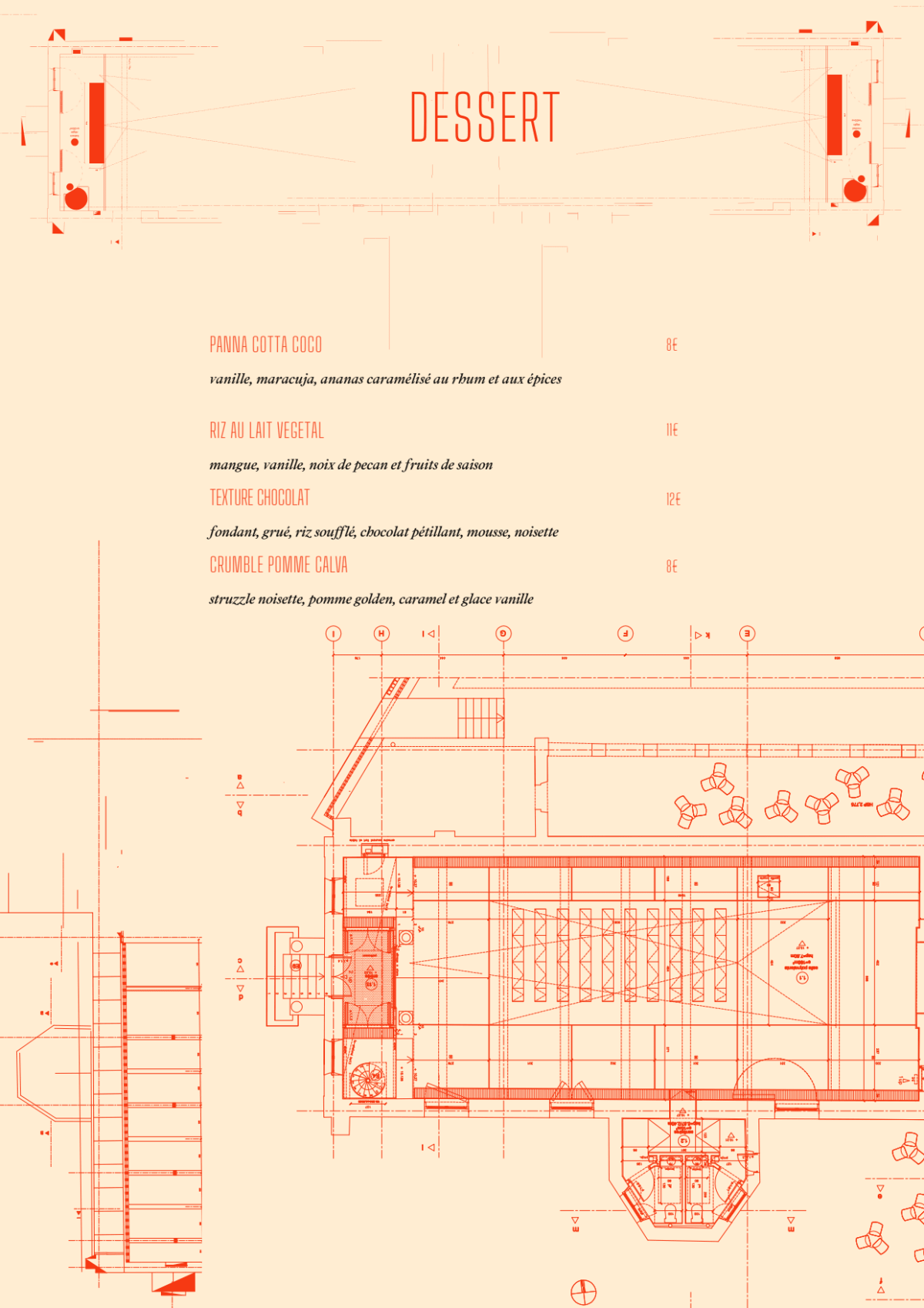 Café A menu