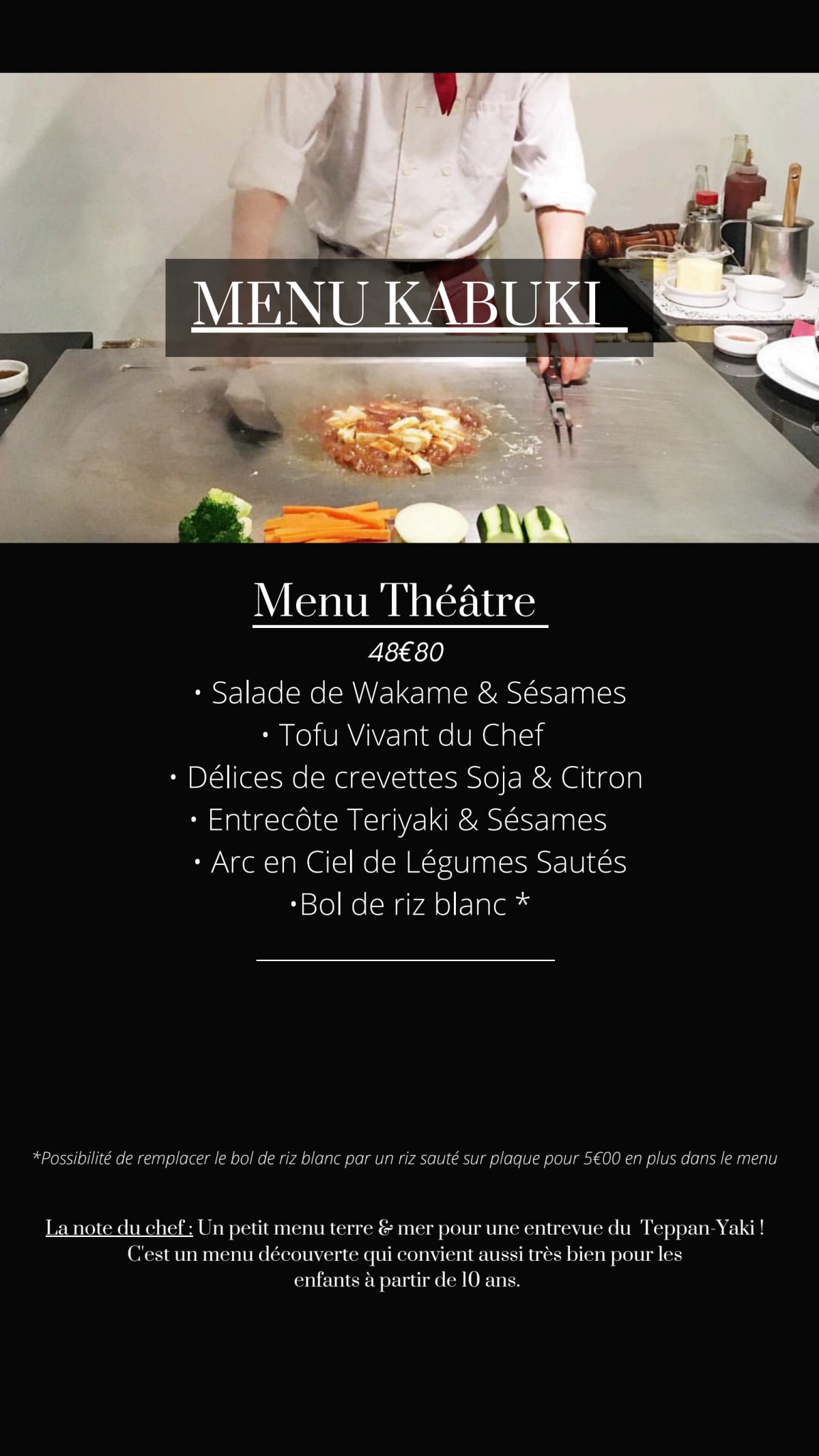 Devant Vous menu