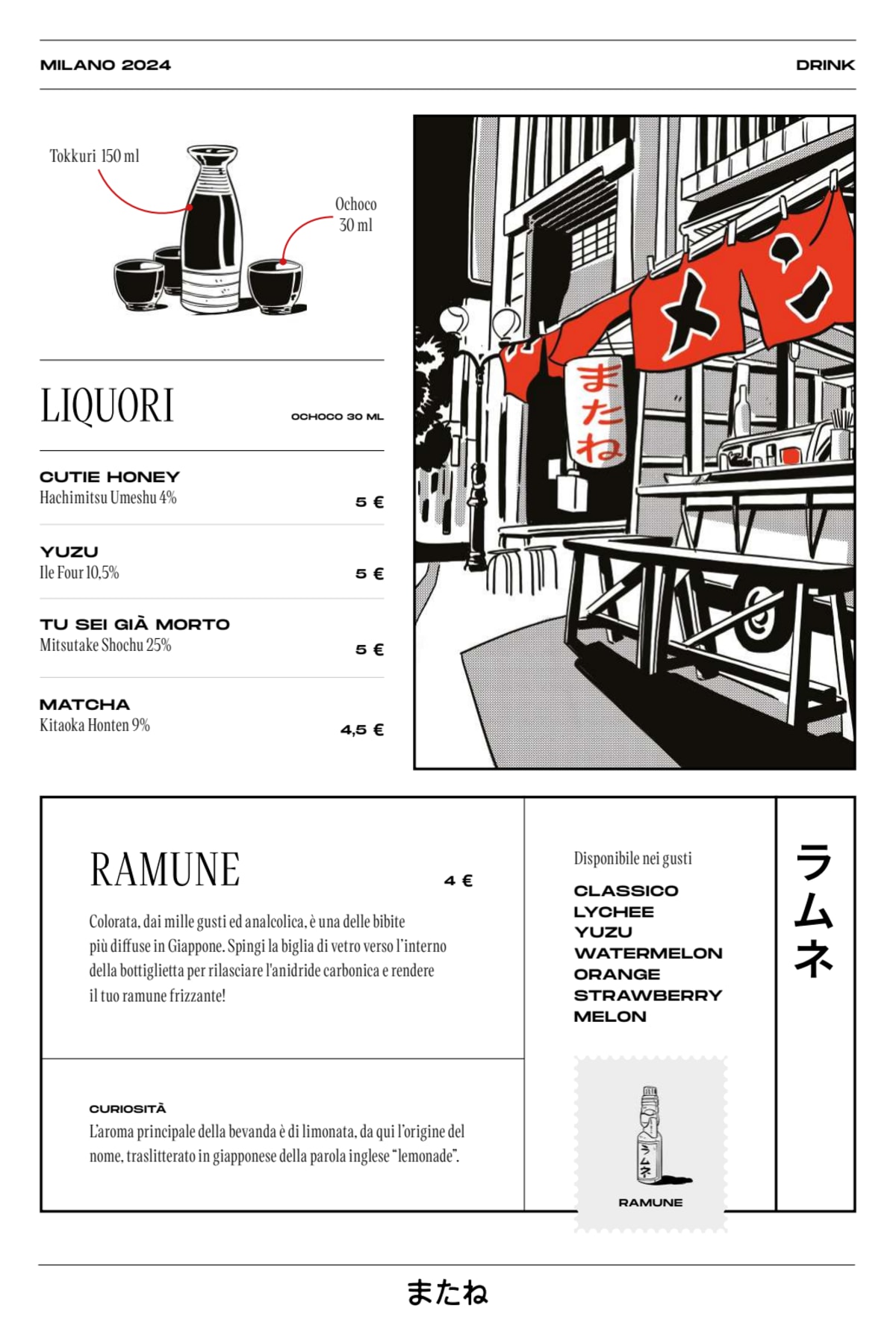 Matane XXV Aprile menu