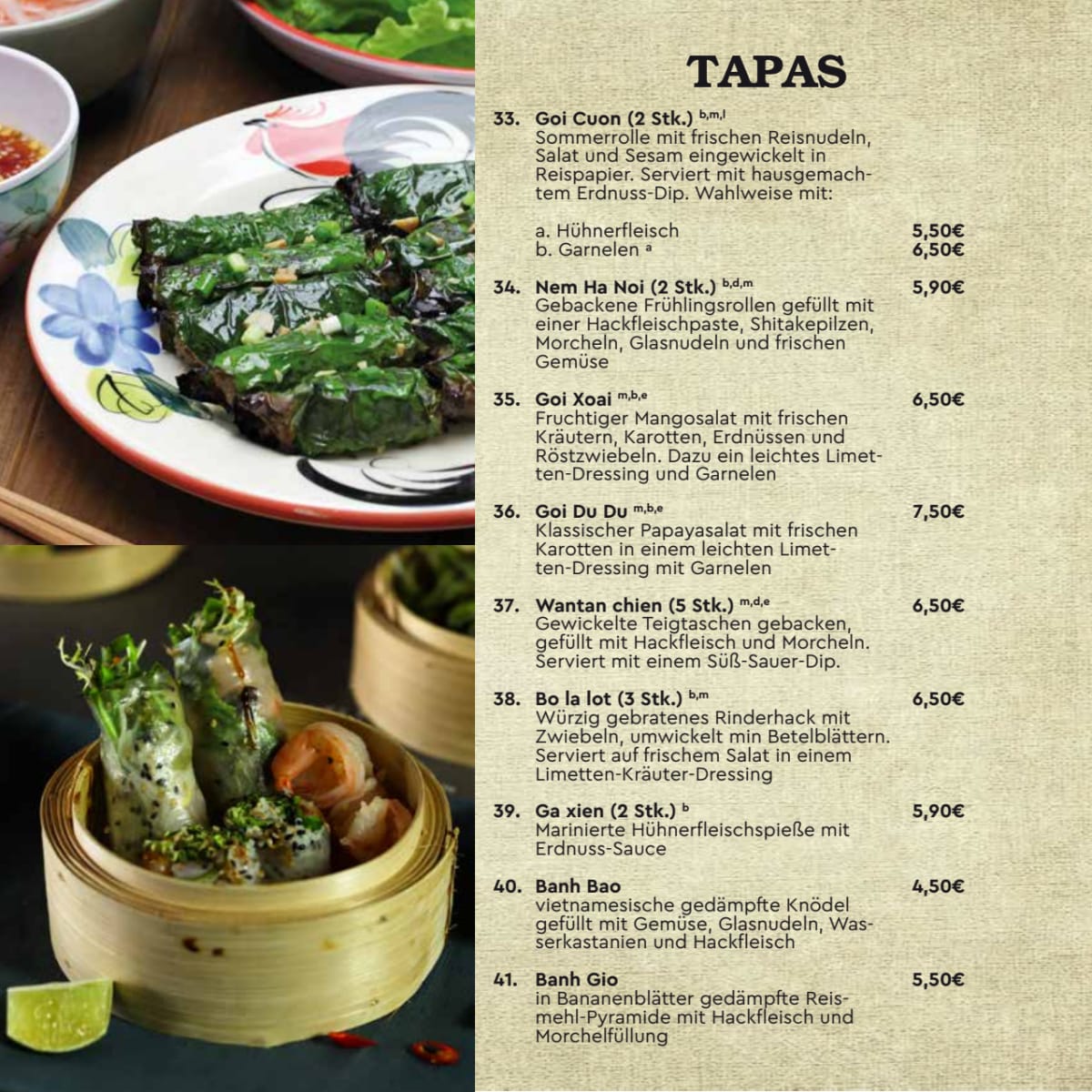 Carte et Menus 2024 Glory Restaurant à Berlin TheFork