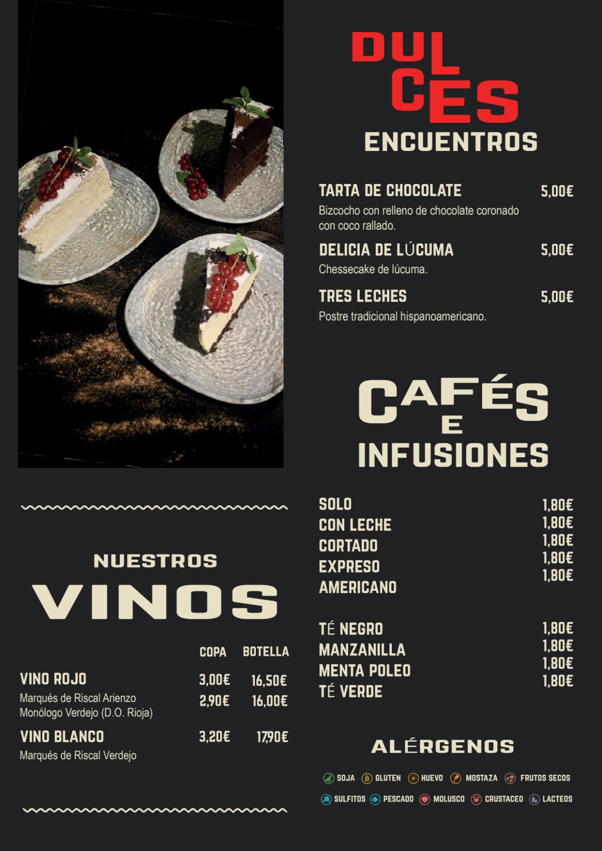 Humo Vallecas menu